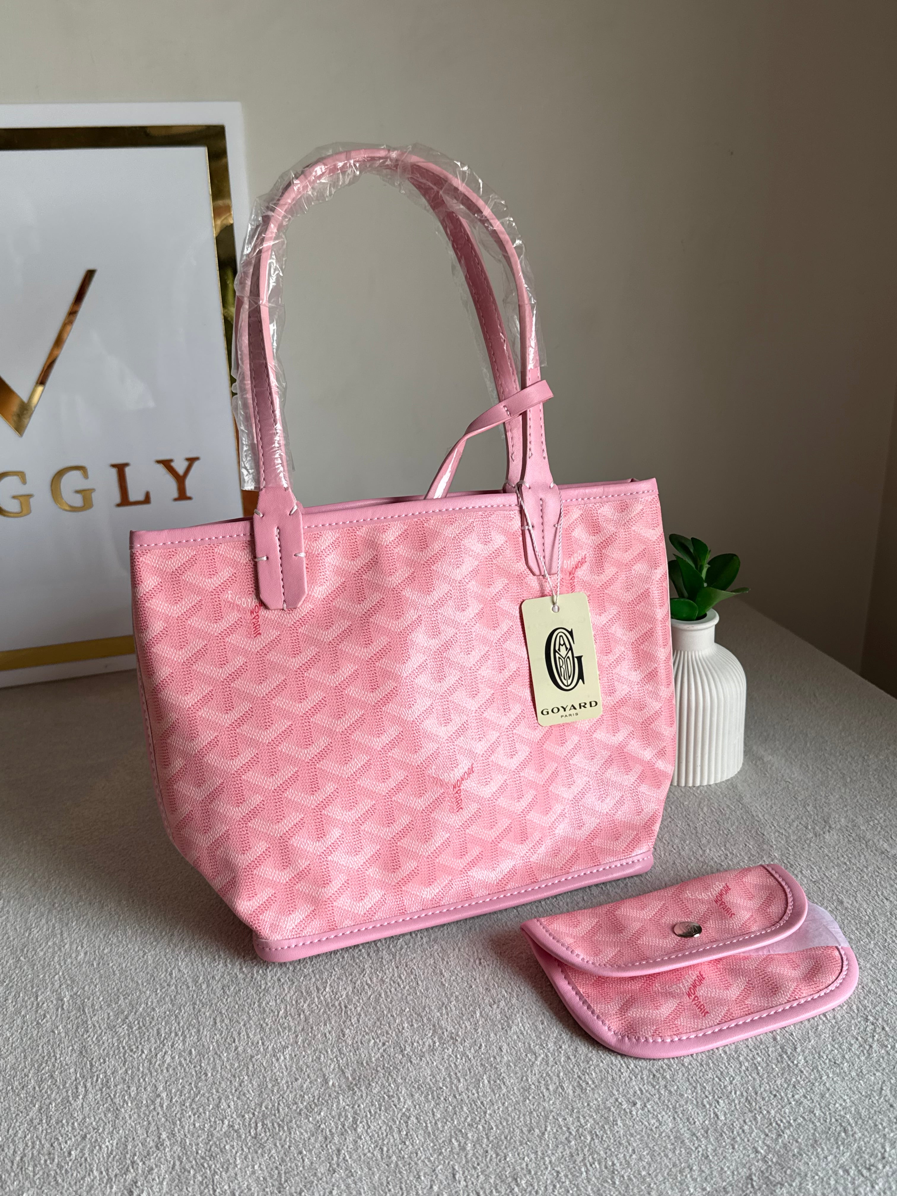 Go Yard Tote Bag - Small Pink with Magnetic Box