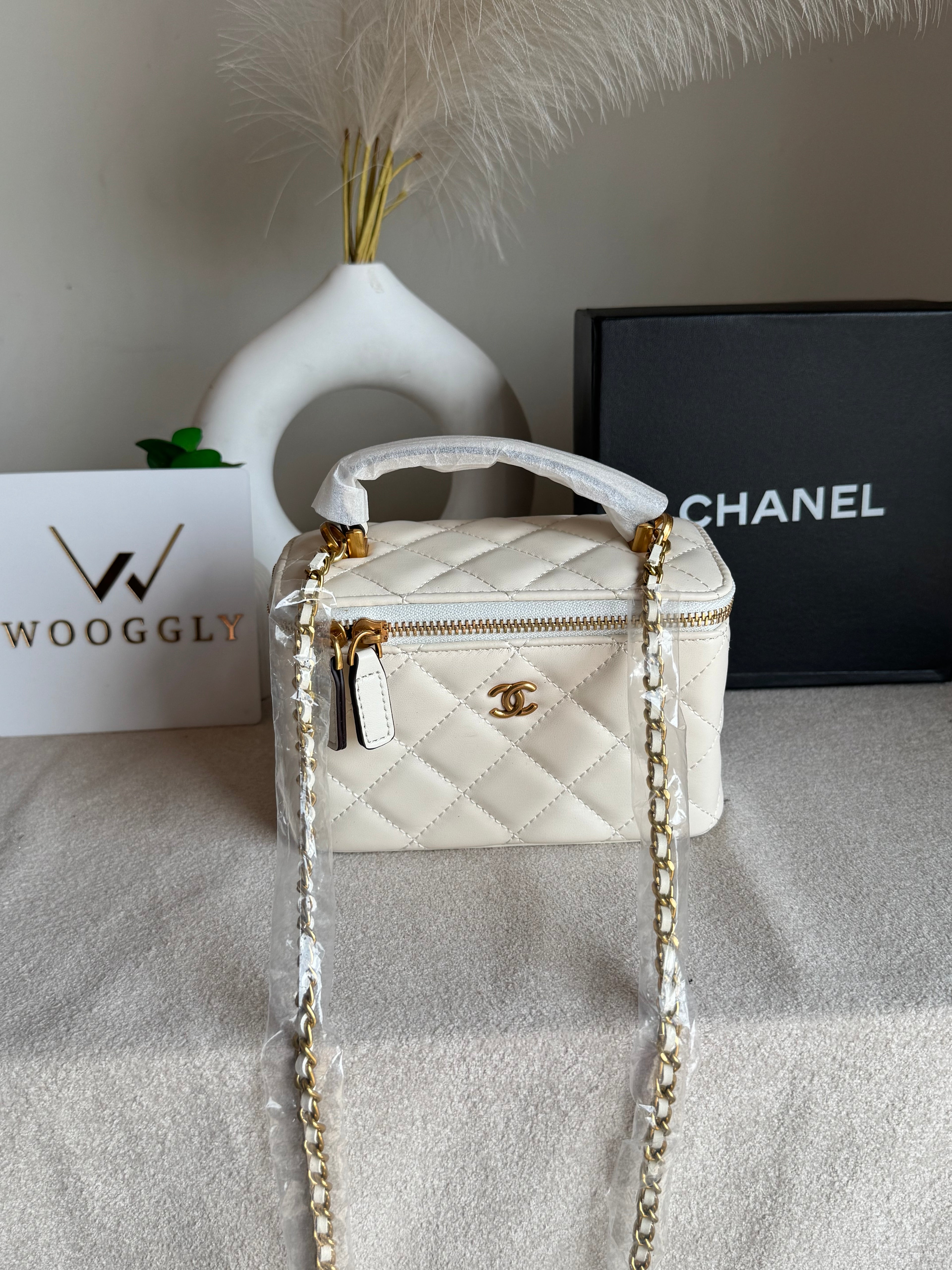 CH Mini Box Bag - Cream