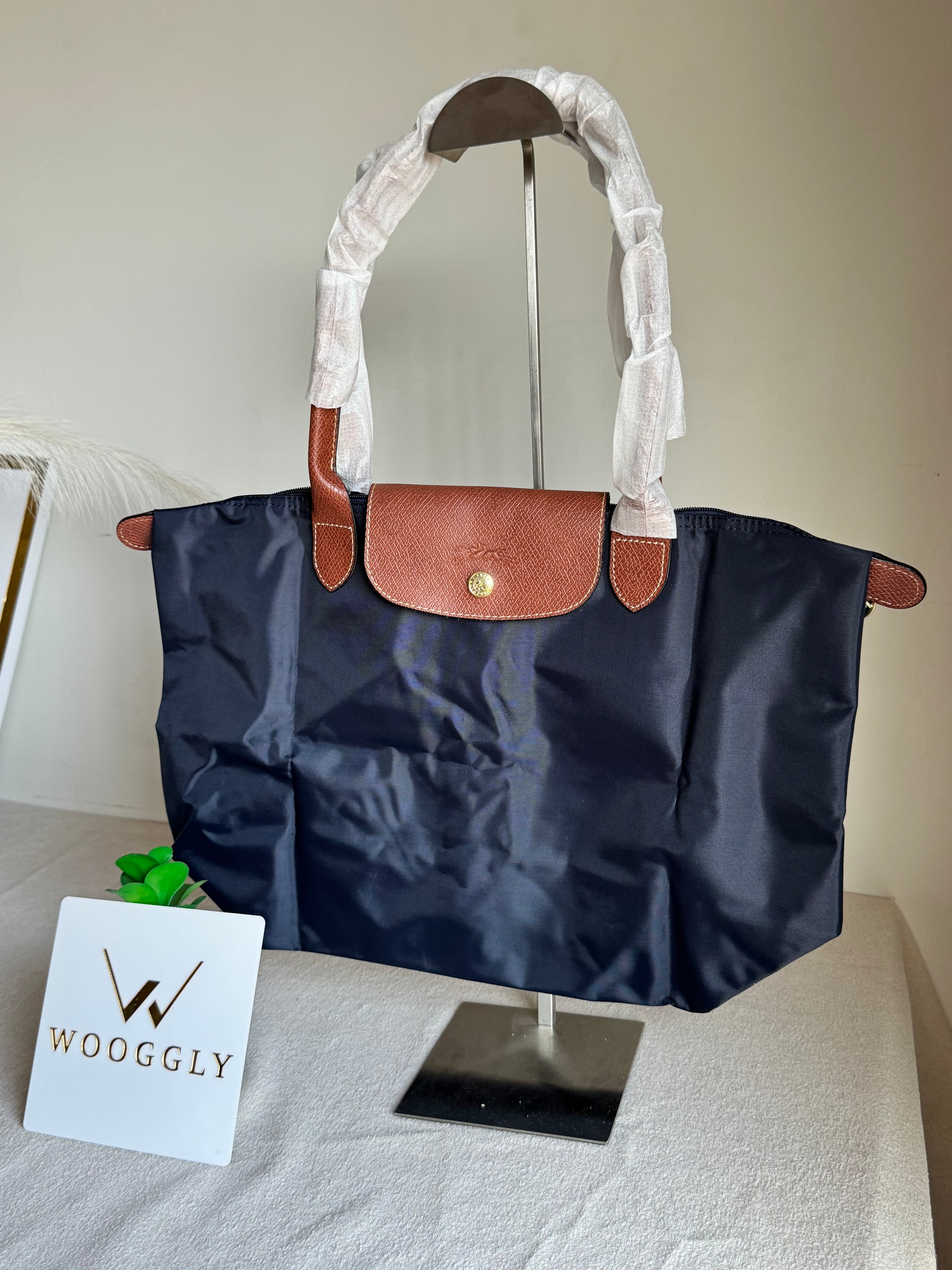 Longchamp Tote LARGE - Blue (WITH BRAND LOGO)