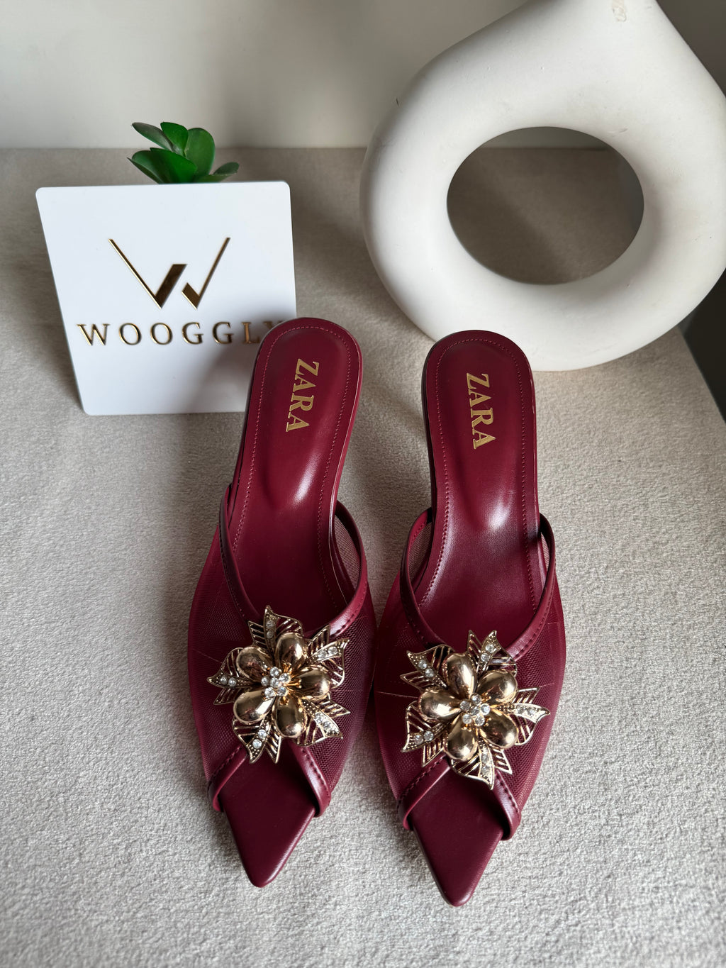 Zara Vogue Heels - Maroon
