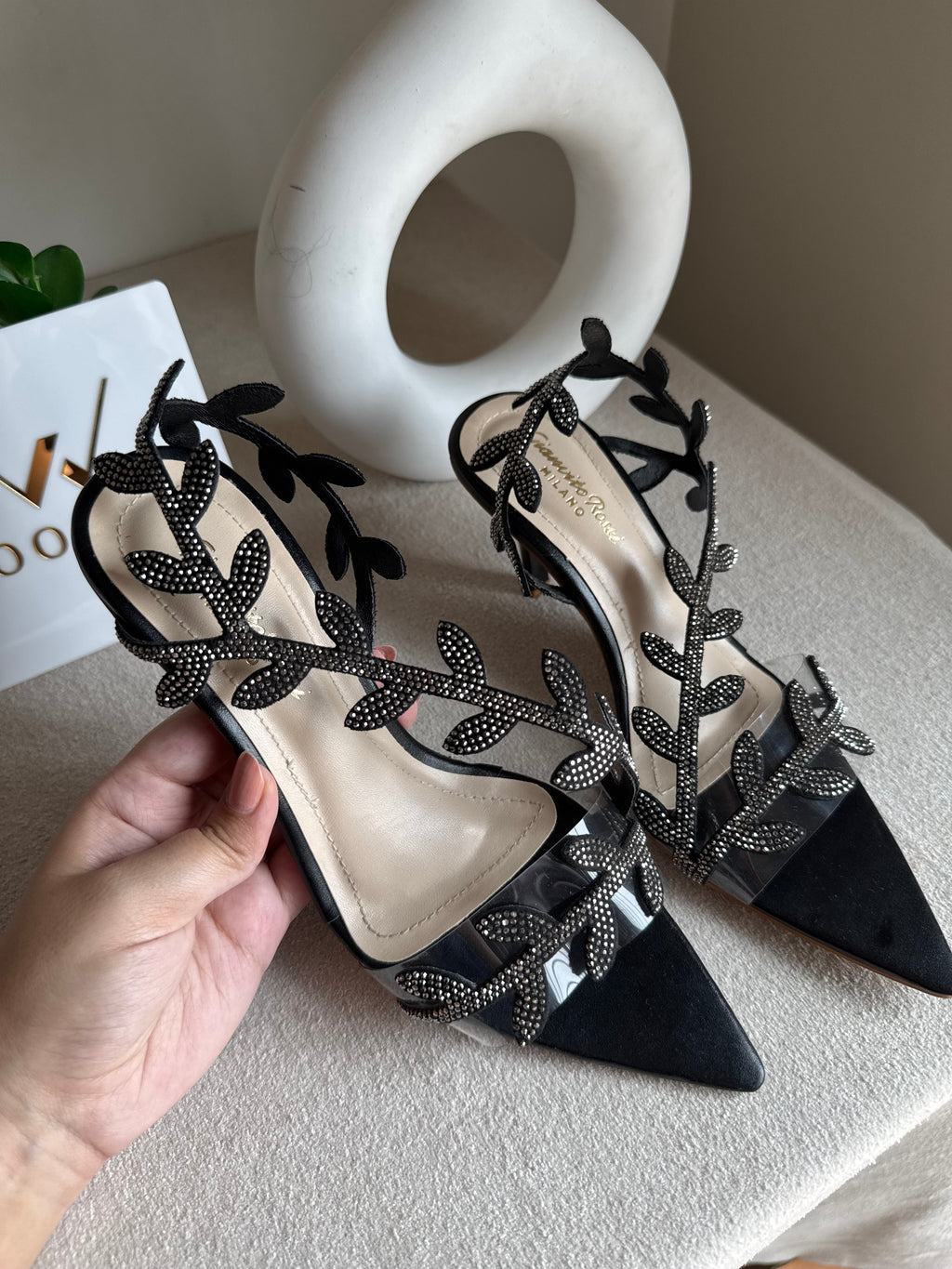 Gianvitto Rossi Heels Glitter Black