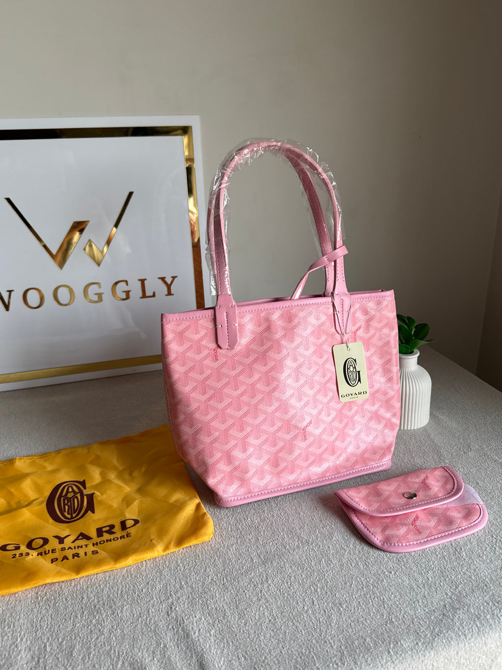 Go Yard Tote Bag - Small Pink with Magnetic Box