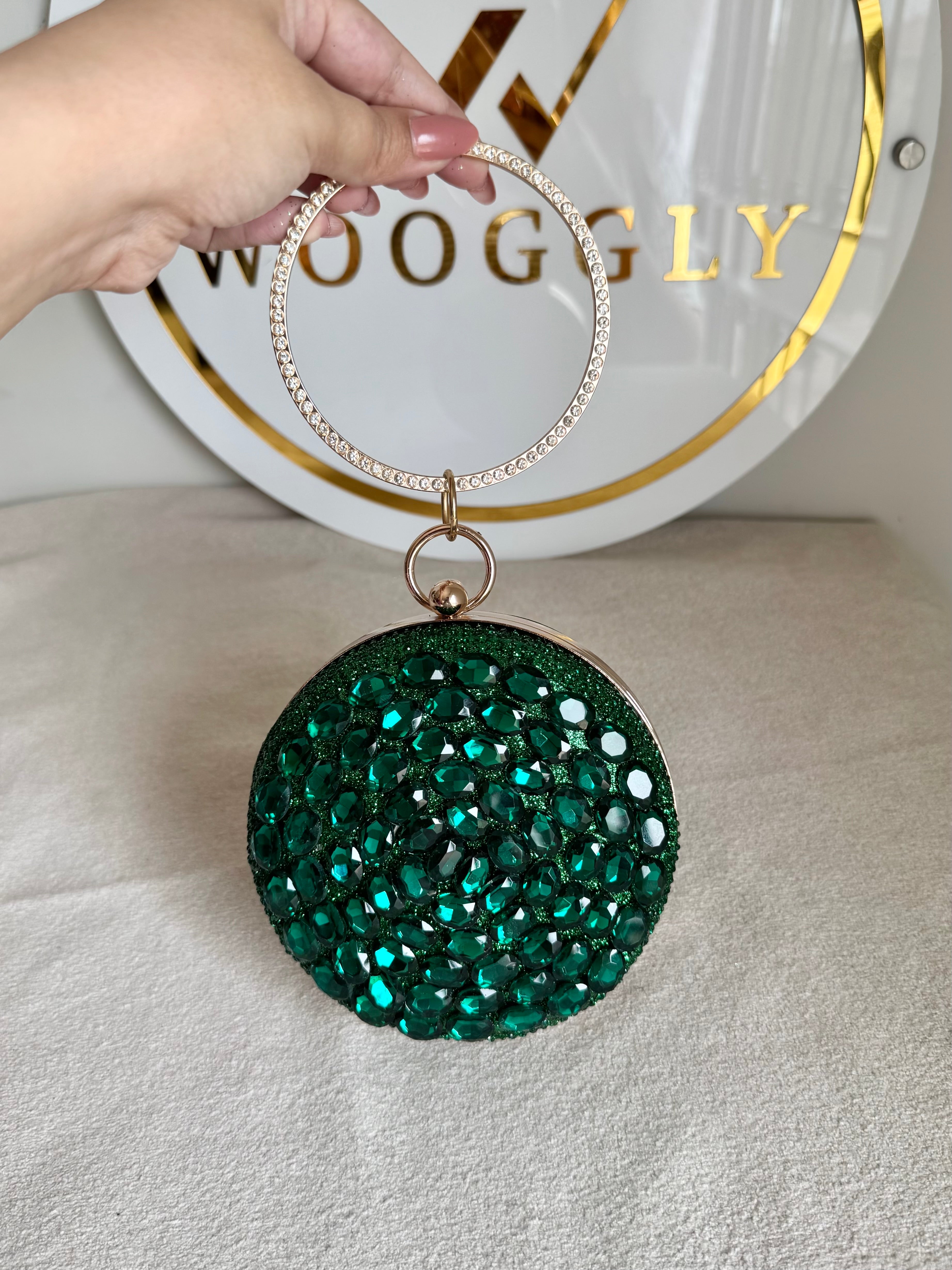 Sugar Plum Clutch - Emerald Green