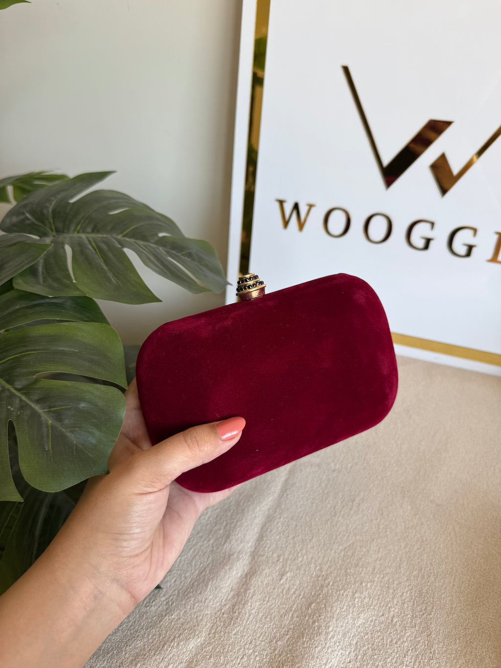 Zeenat Clutch - Maroon