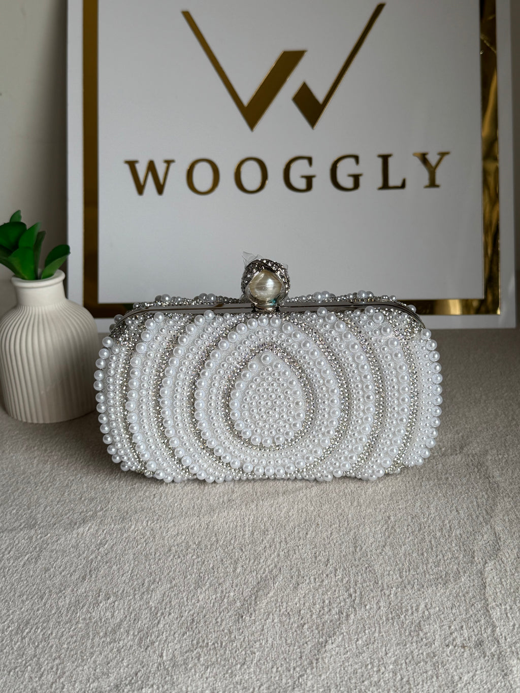 Cloud Pearl Clutch