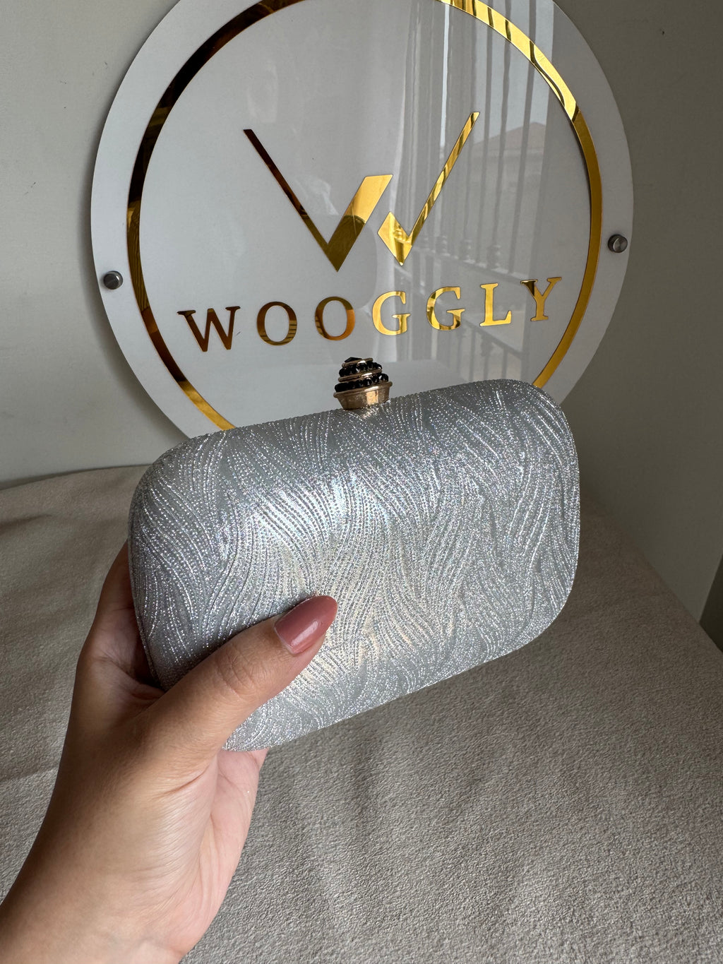 Milan Clutch - Silver