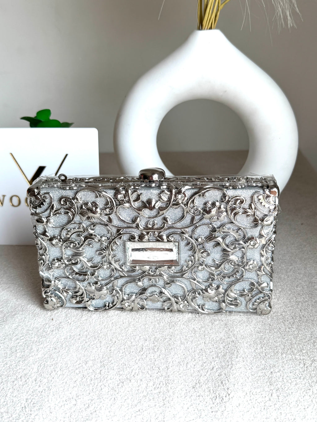 Maison Clutch Silver