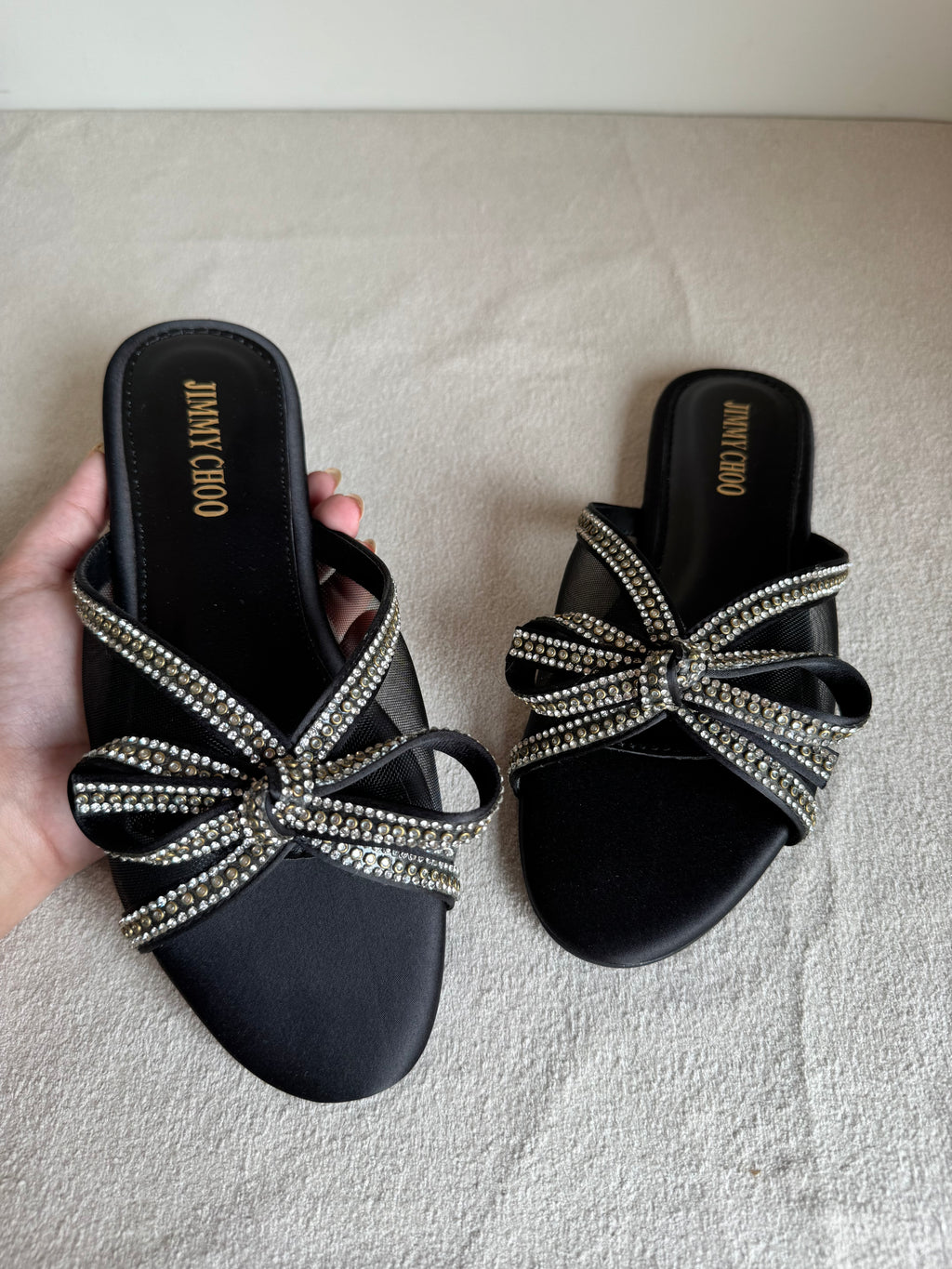 Jimmy Choo Slides - Black