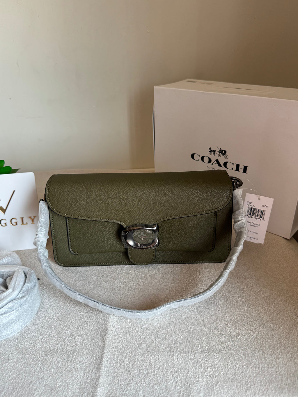 COACH TABBY PREMIUM (Olive Green) - MAGNETIC BOX PACKING