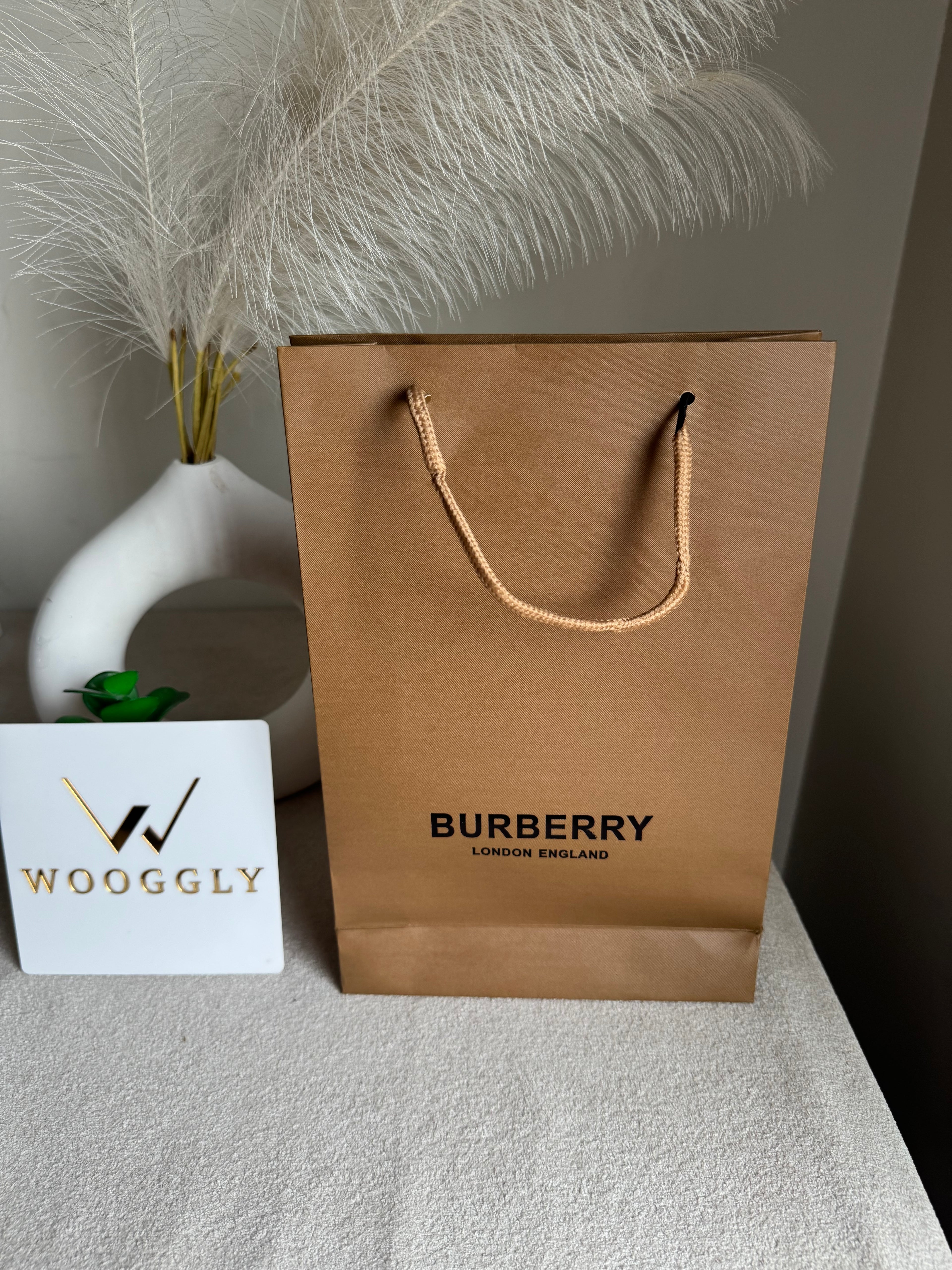 Gift Bag - Burberry - Small (ONLY FOR PICK UP OR INDRIVE CUSTOMERS IN LAHORE)