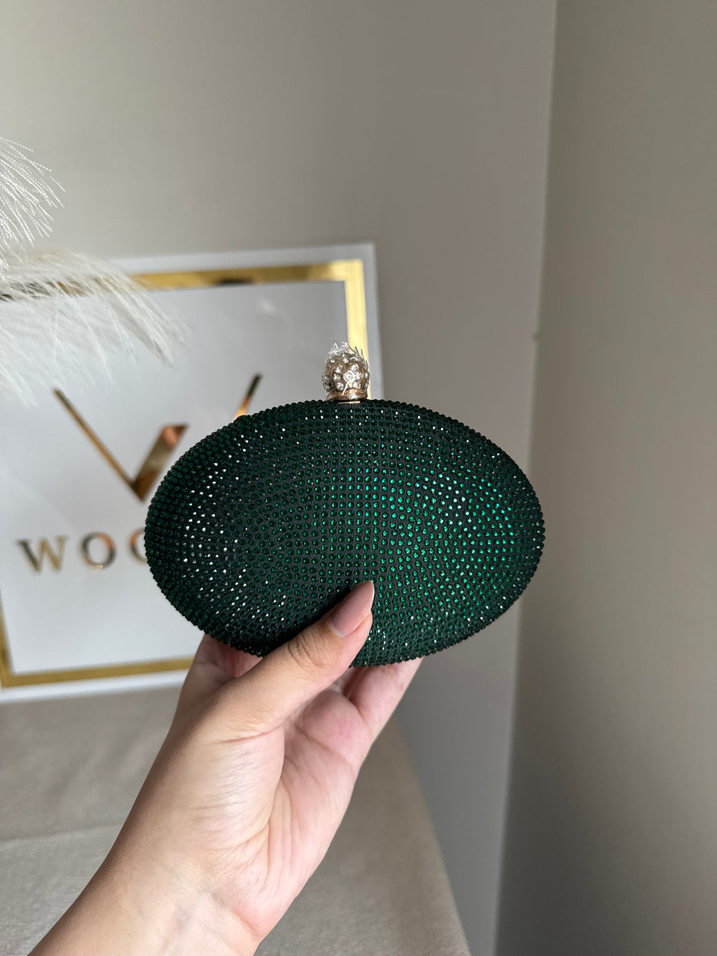 Lyla Clutch - Emerald Green