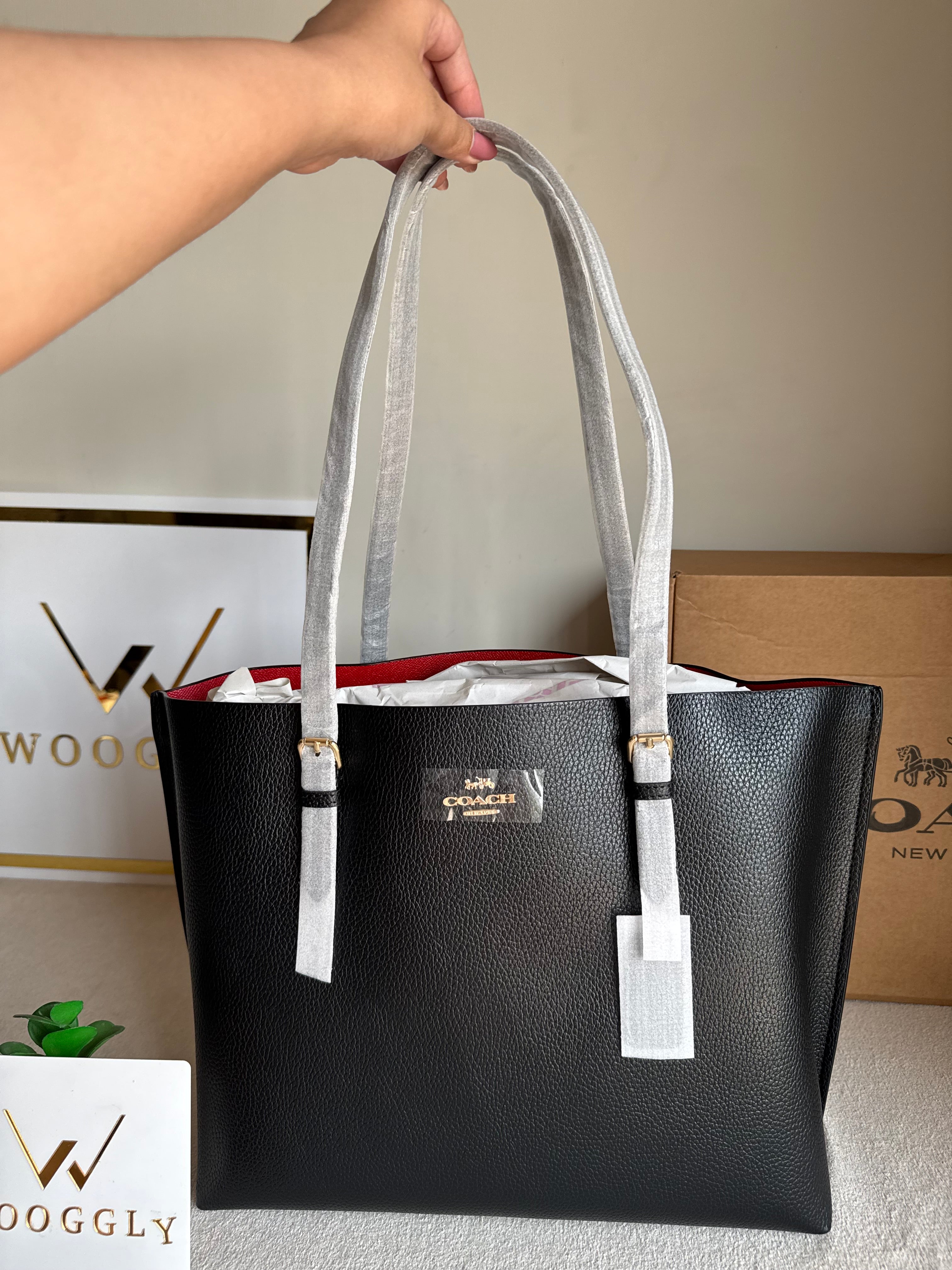 EXTREMELY PREMIUM COACH Mollie Tote Bag - Black (BOX PACKING)