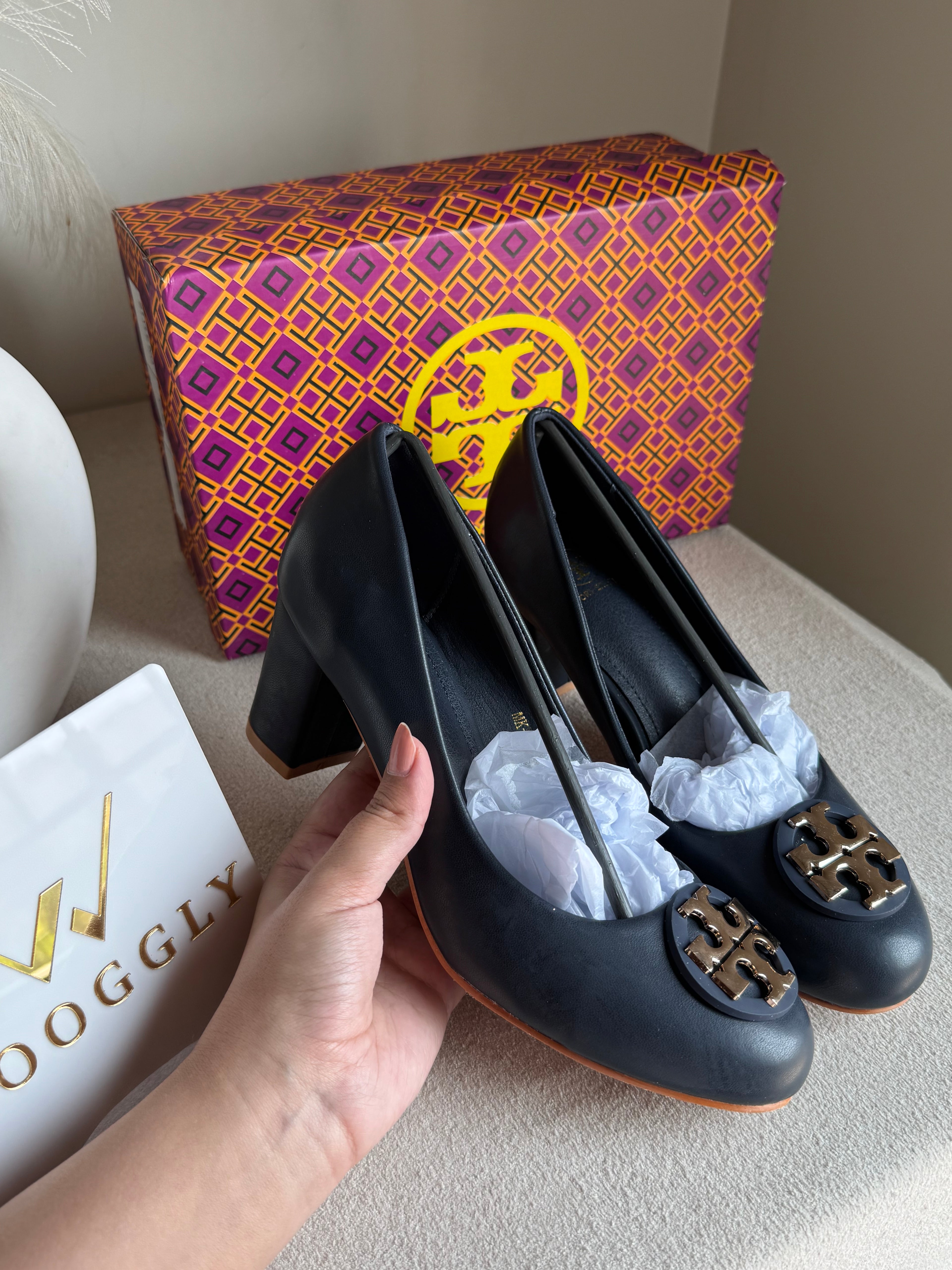 IMPORTED Classic Court Heels - Blue