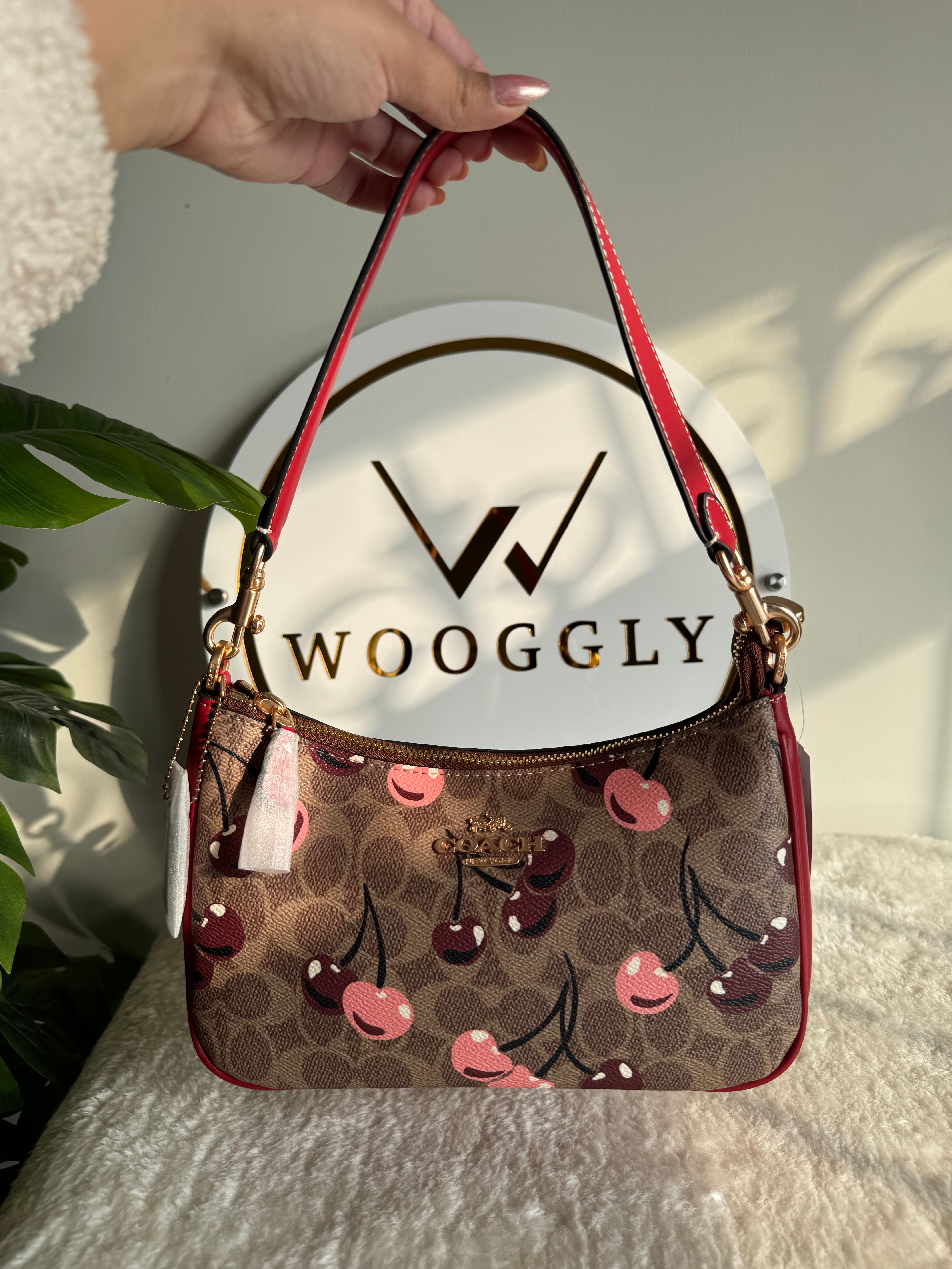 COACH TERI PREMIUM (Maroon & Brown with Cherries) - MAGNETIC BOX PACKING