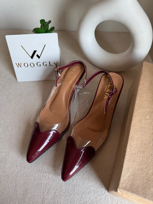 Alaia Paris Heels - Burgandy