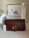 COACH TABBY with Coach Cherry Charm (Burgandy)