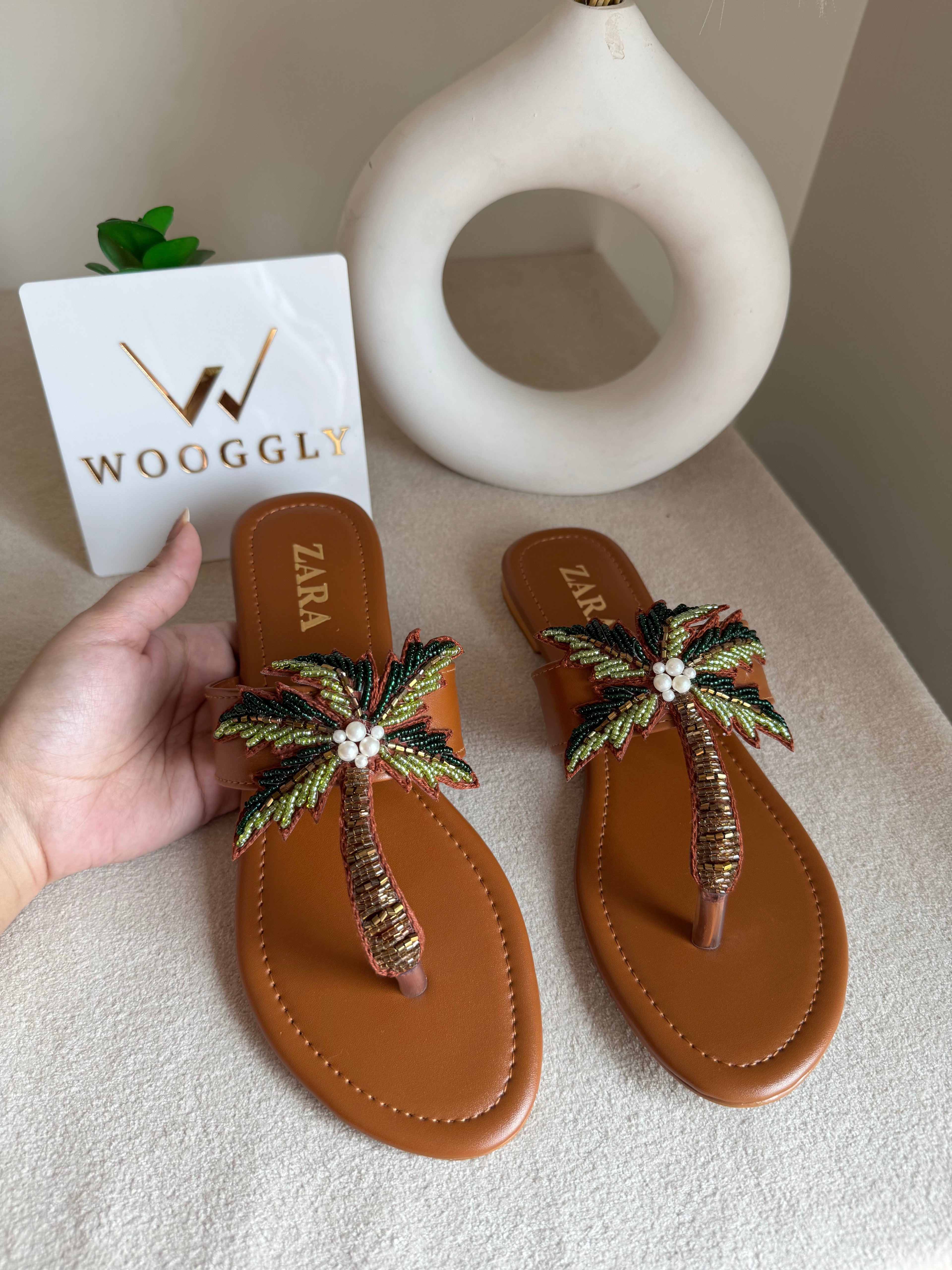 Zara Island Special Flats - Brown