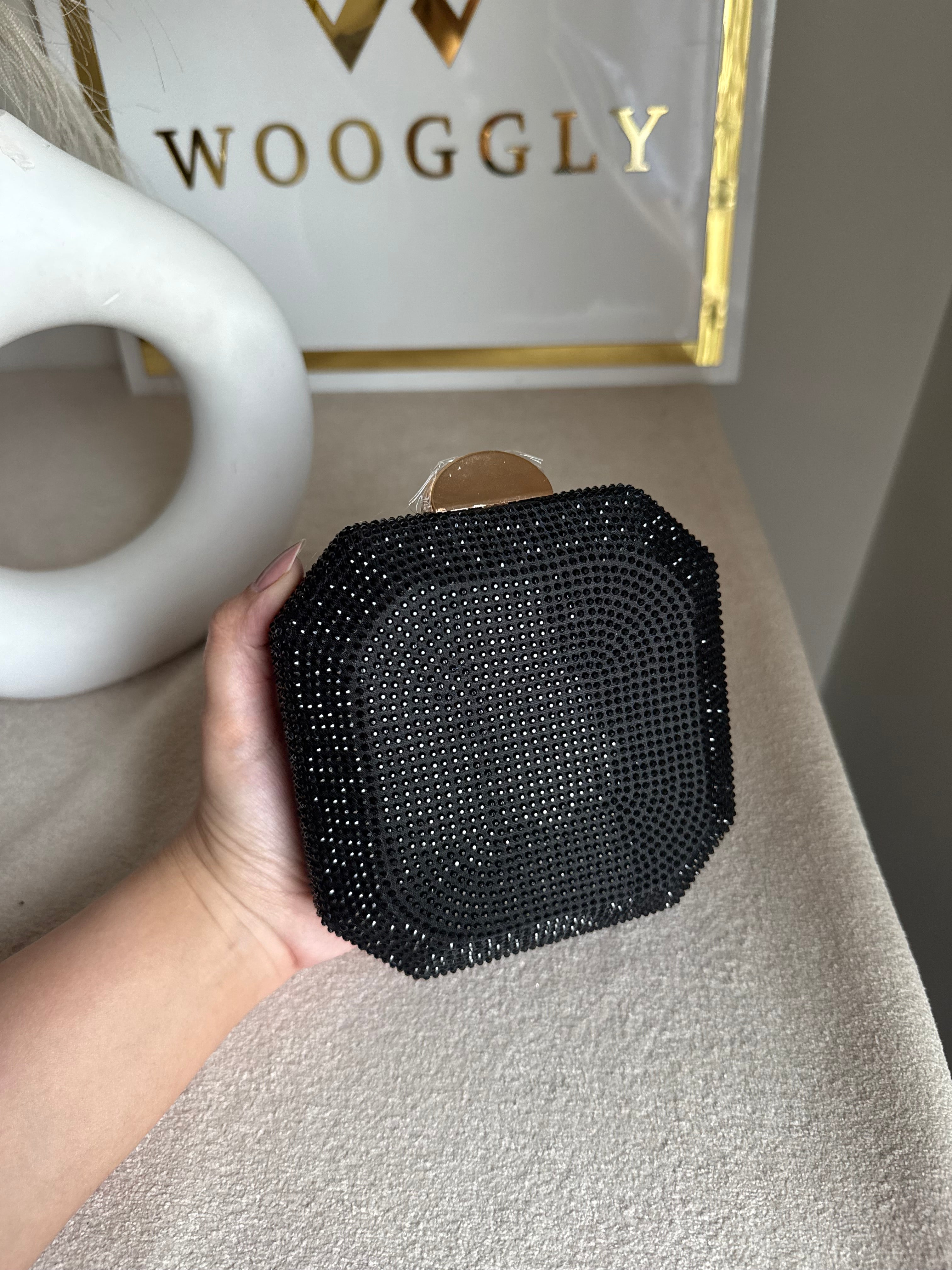 AYLA CLUTCH Black