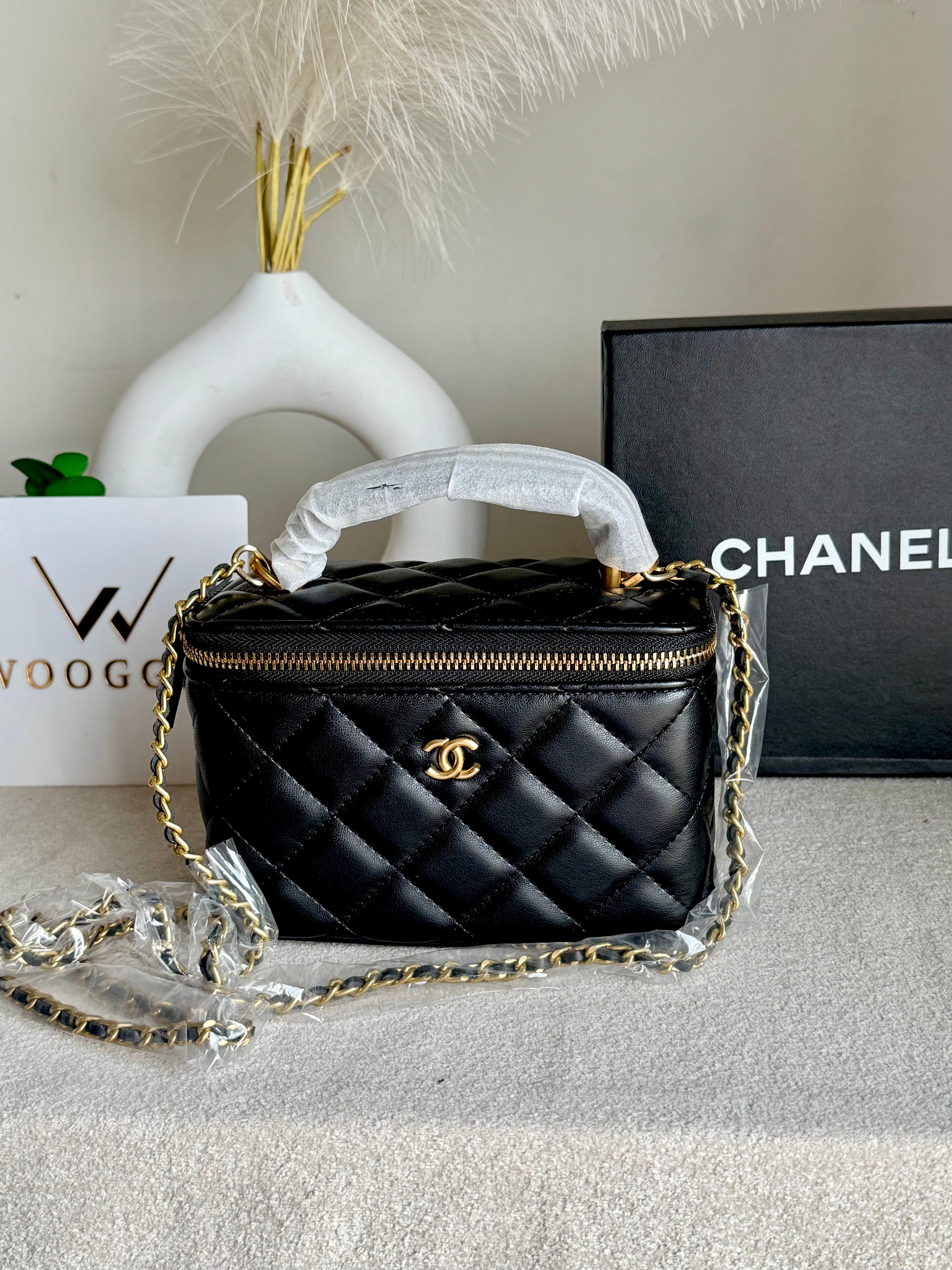 CH Mini Box Bag - Black