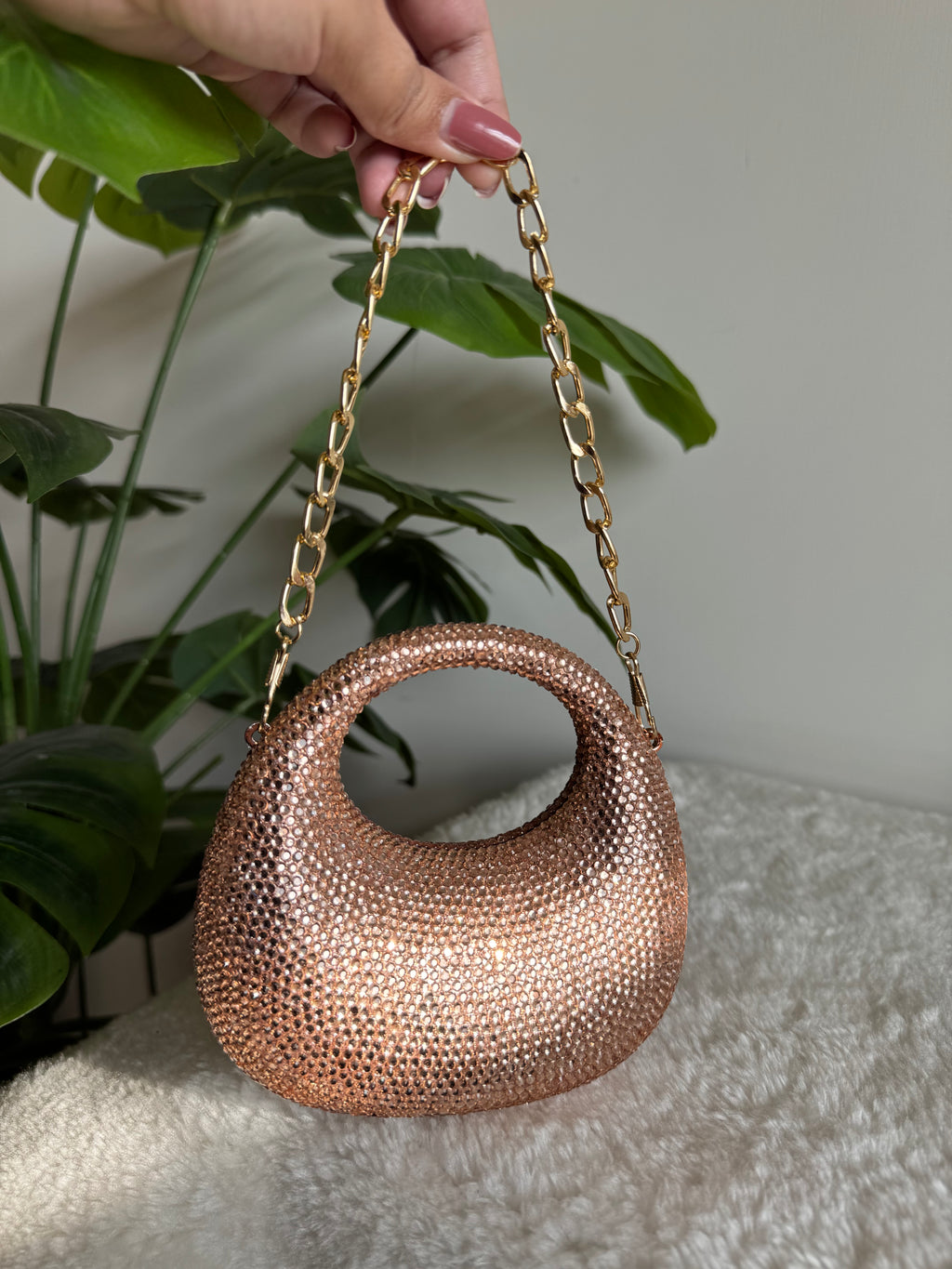 Viral Swarovski Clutch - Mini Rose Gold