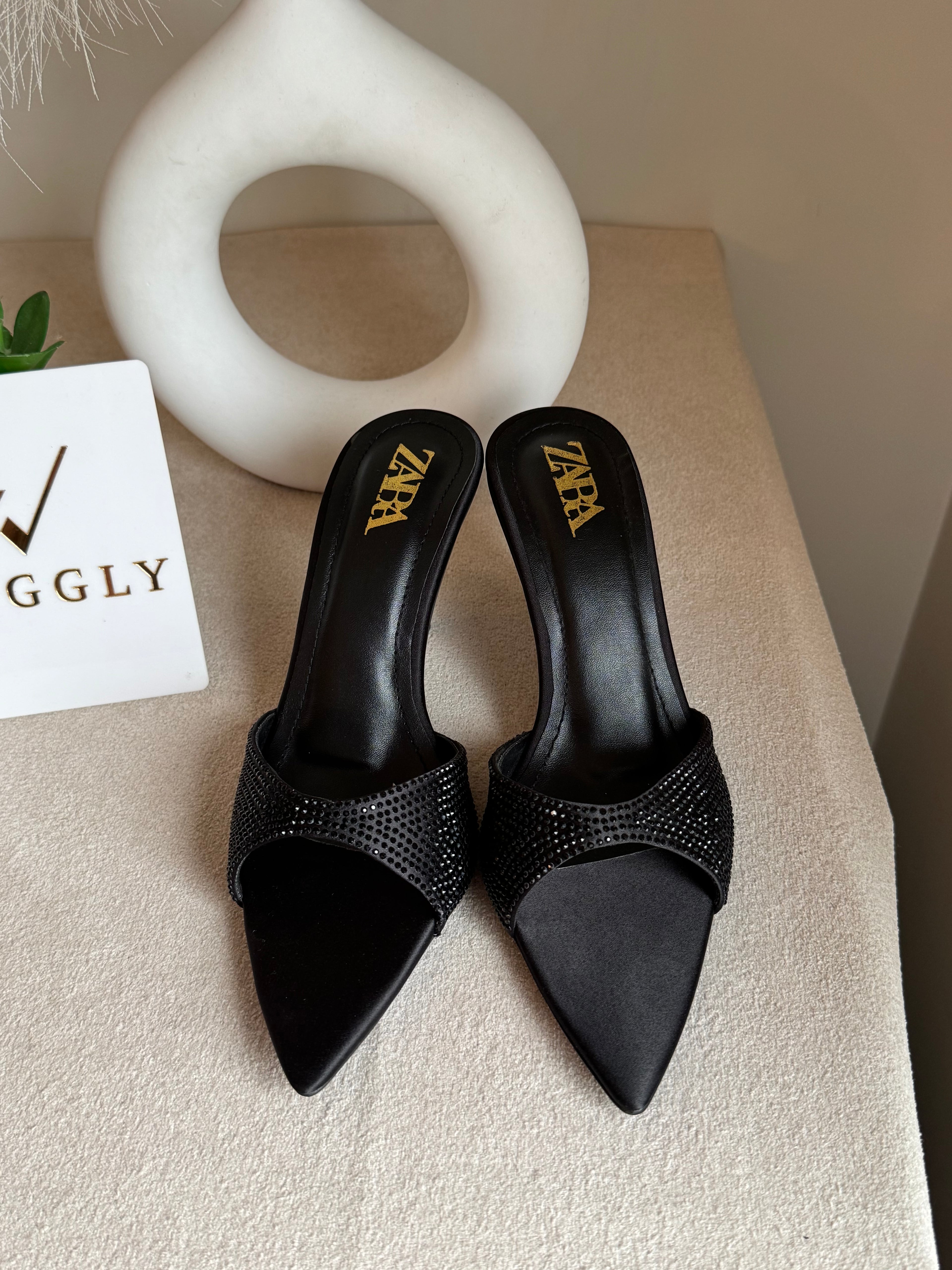 Bling Zara Heels - Black