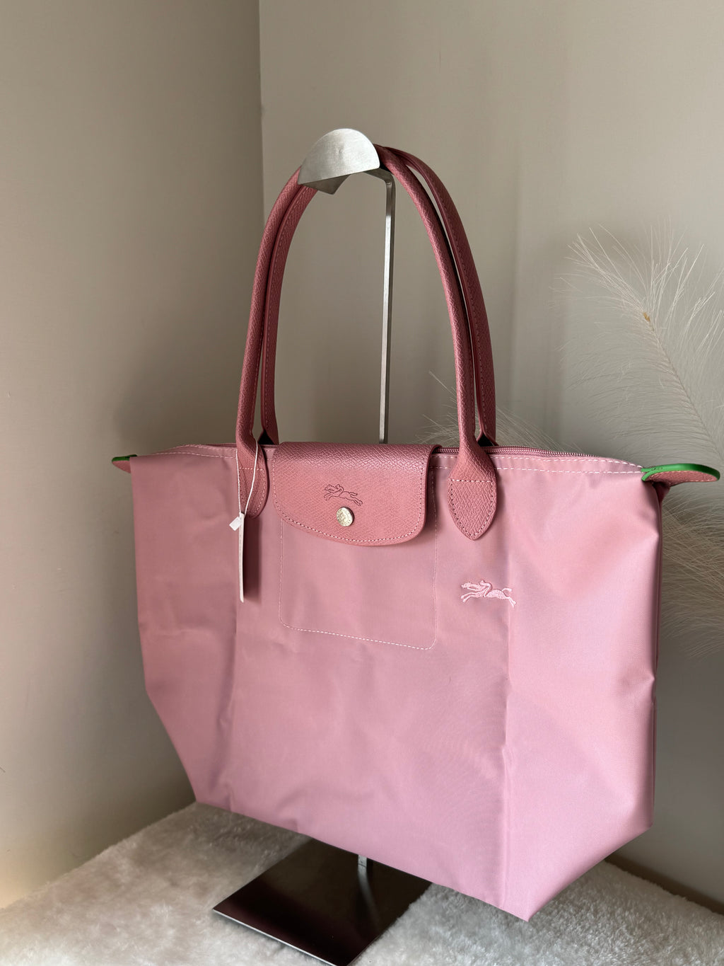 Longchamp Tote LARGE - Marshmallow Pink (WITH BRAND LOGO)