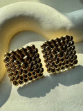 Shimmer Square Earrings - 18K Gold Plated
