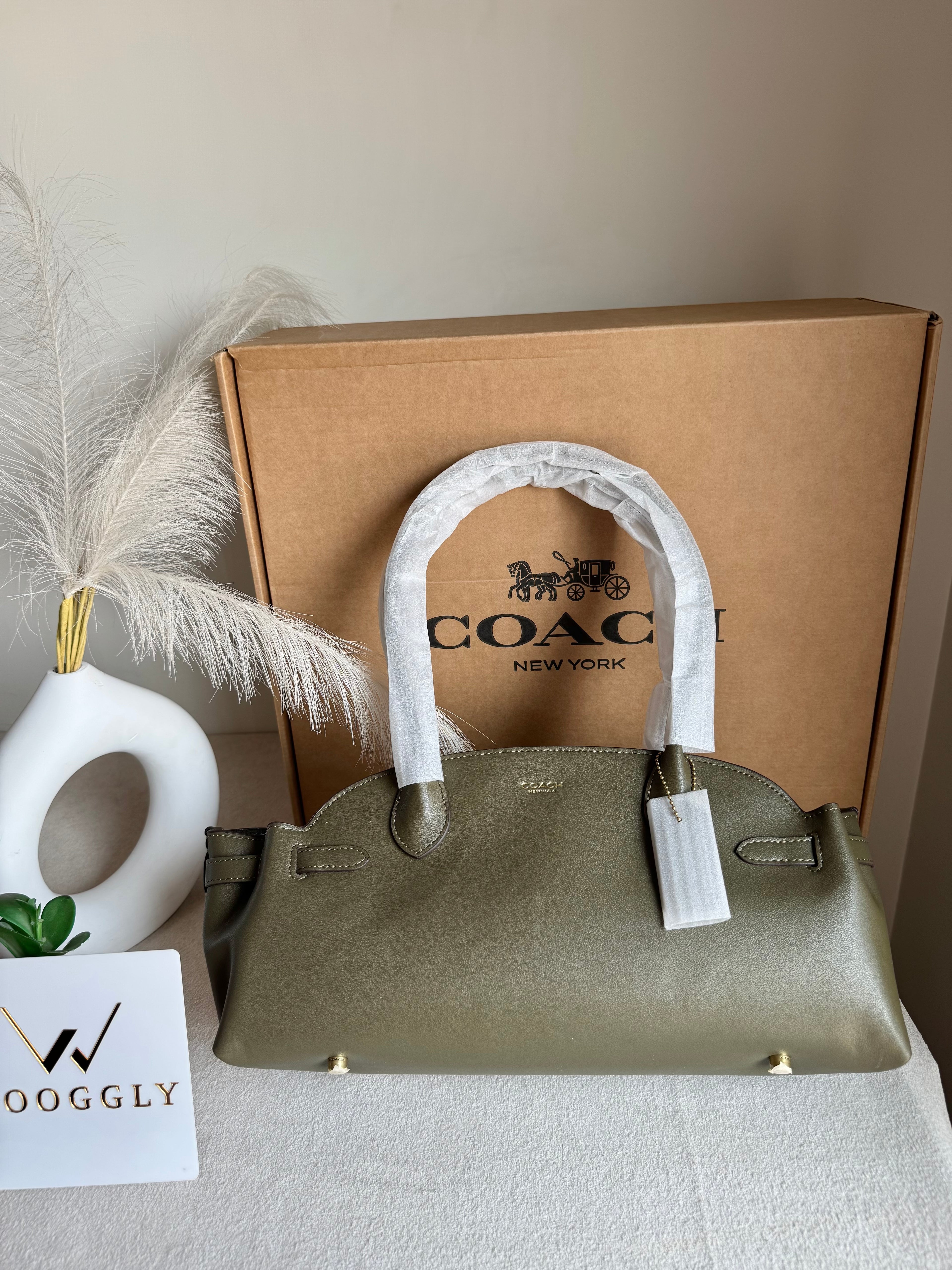 COACH Empire Bag EXTREMELY PREMIUM (Olive Green) - BOX PACKING