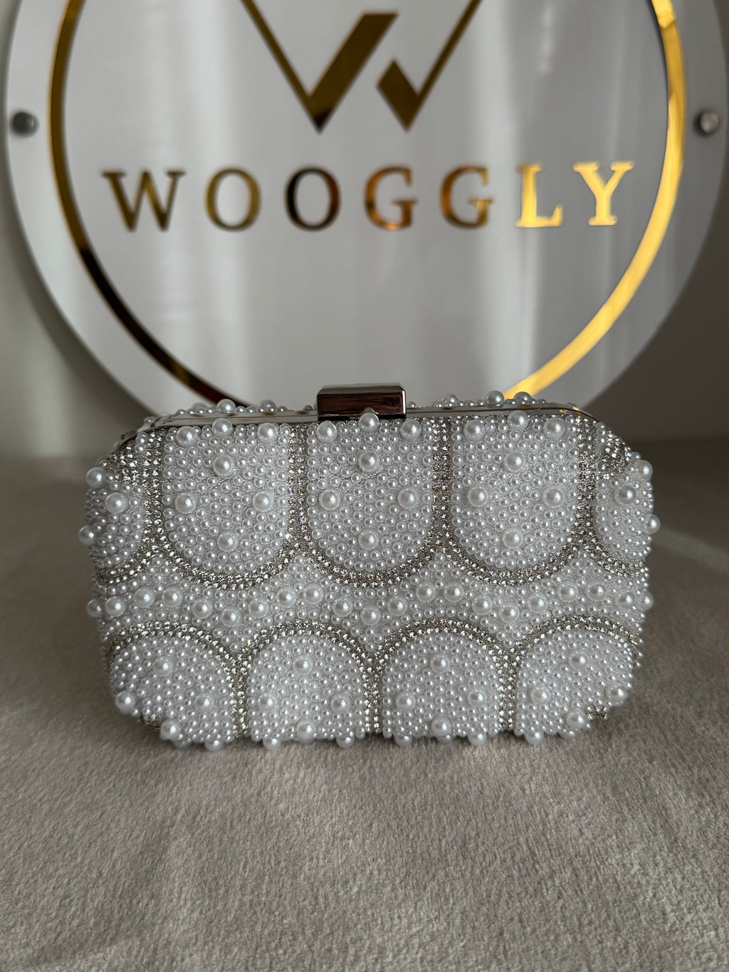 Moon Like Pearl Clutch