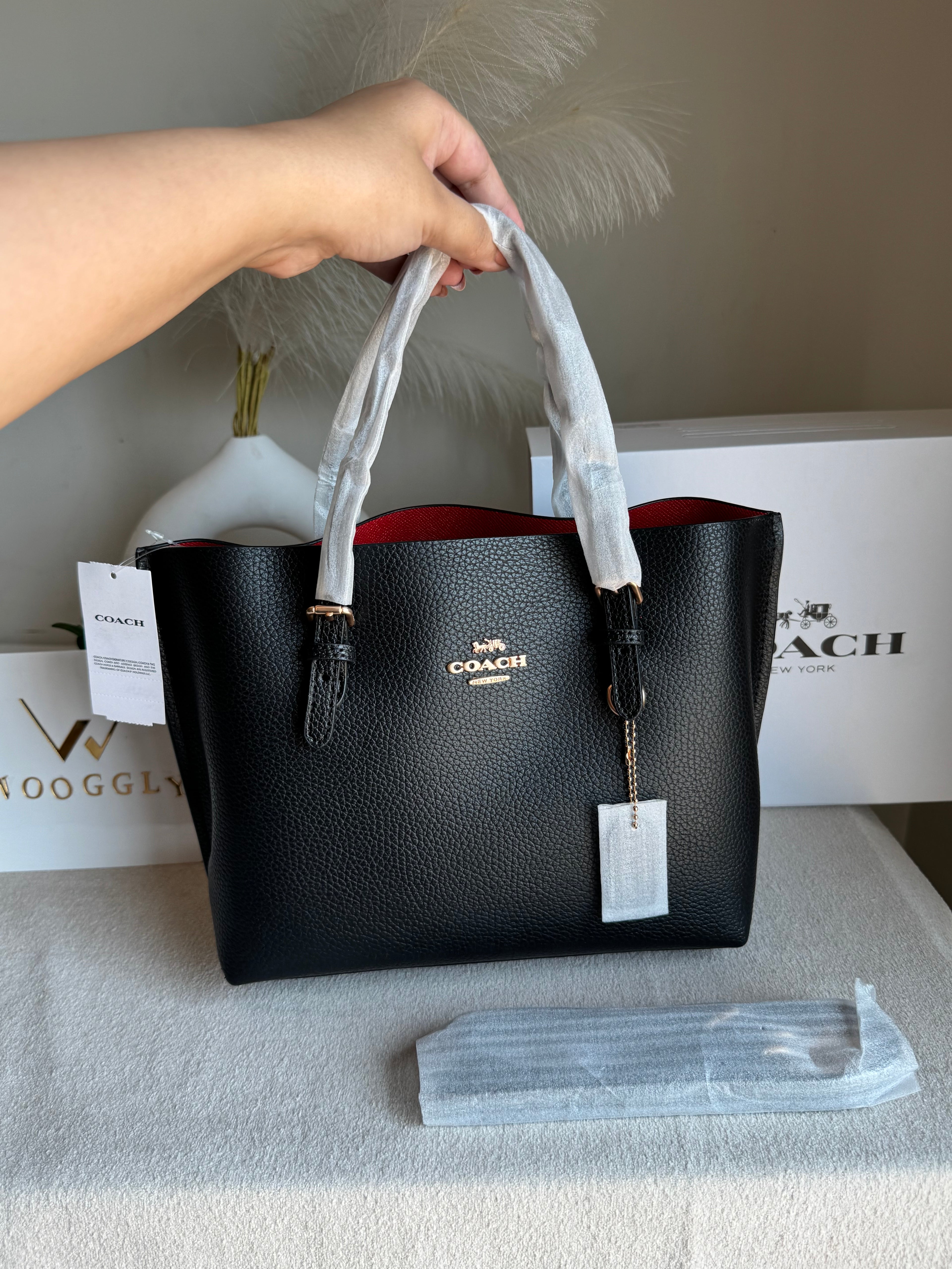 COACH Mini Mollie ToteBlack - BOX PACKING