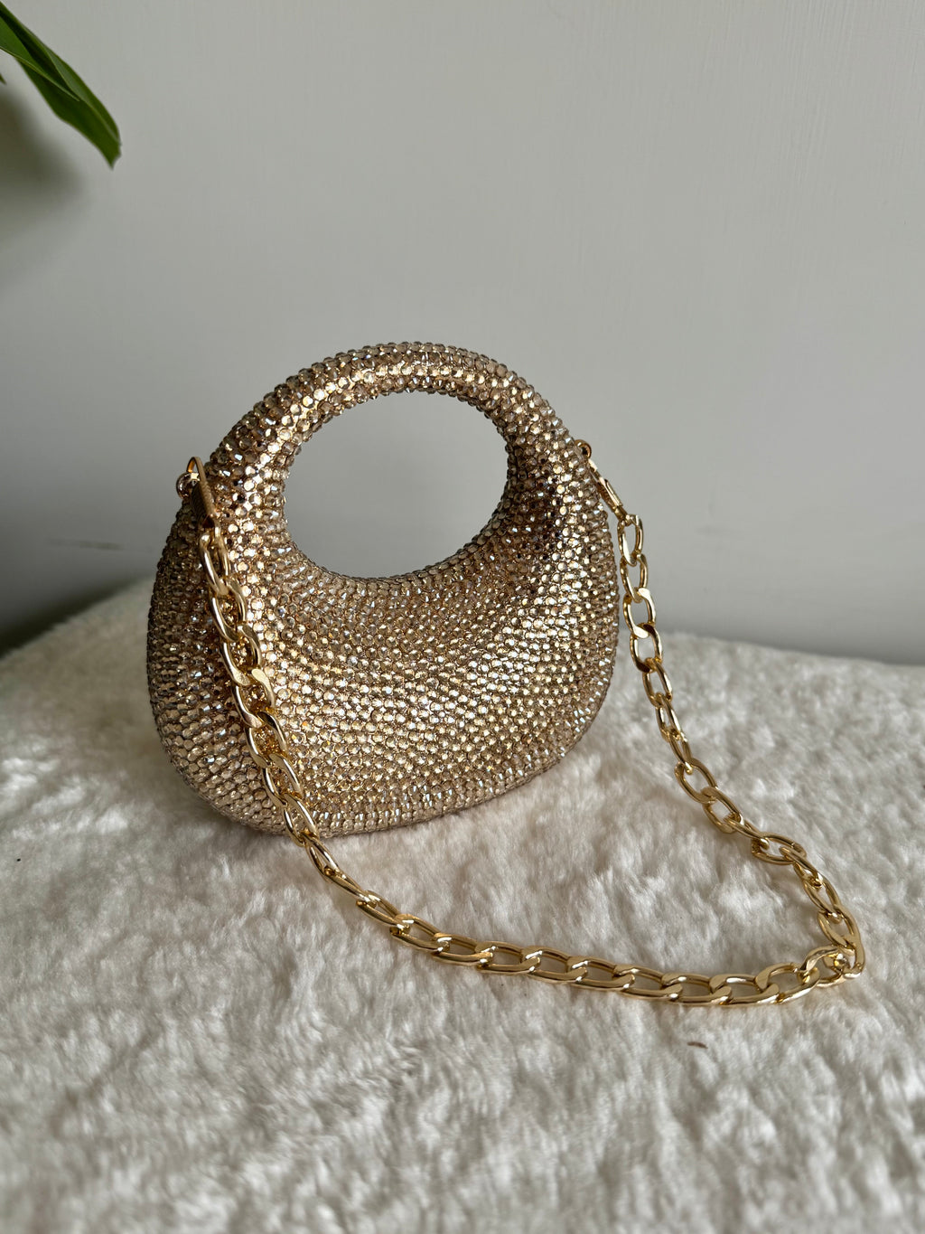 Viral Swarovski Clutch - Mini Gold