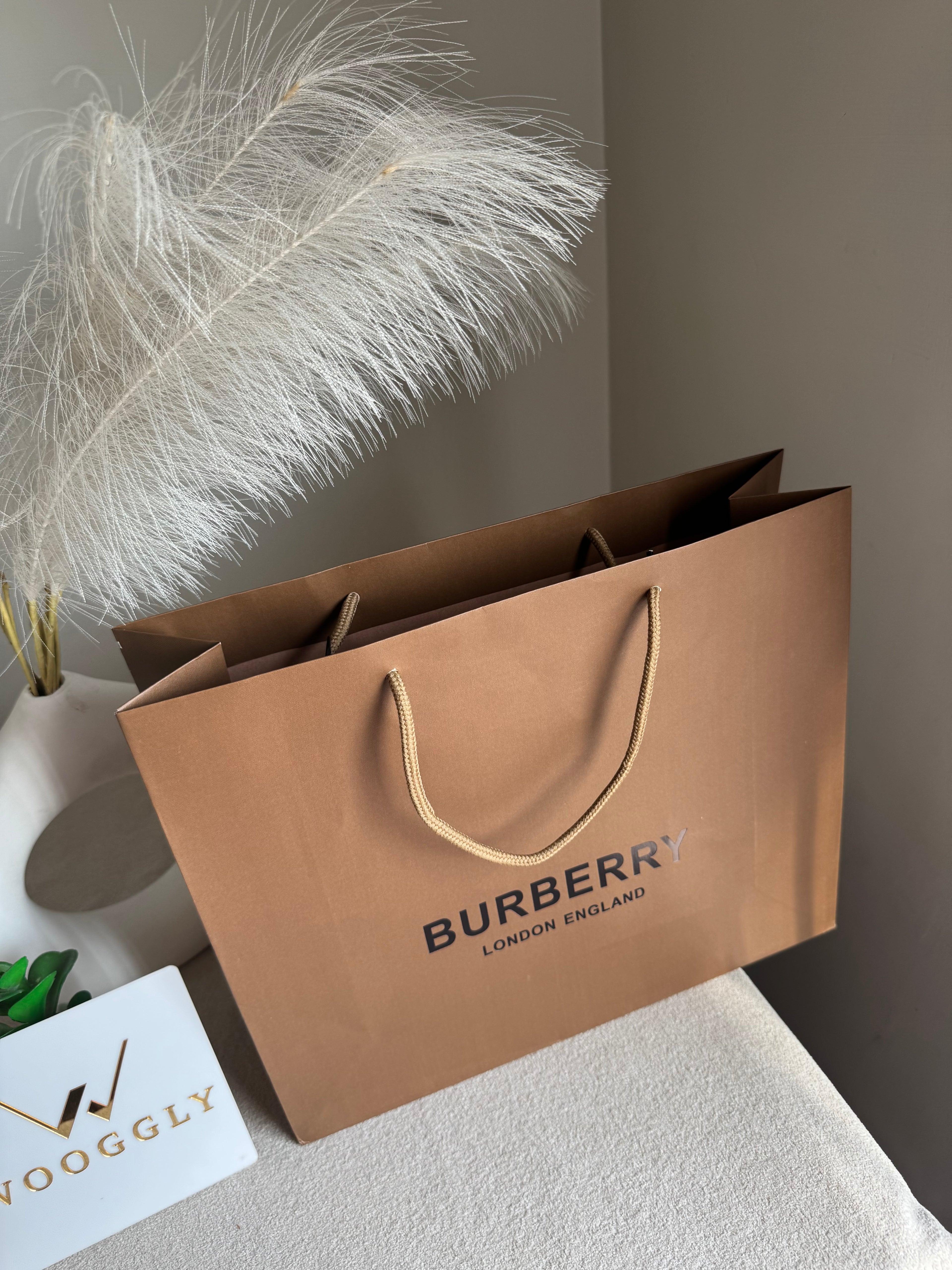 Gift Bag - Burberry - Medium (ONLY FOR PICK UP OR INDRIVE CUSTOMERS IN LAHORE)