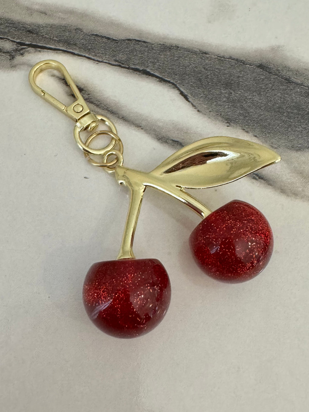 Trendy Cherry Bag Charm