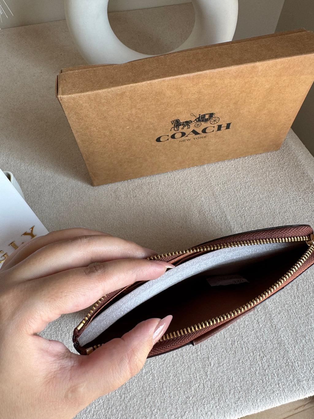 High Quality Wristlet - Canvas Brown