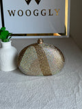 High Quality Luxe Statement Clutch - Champagne