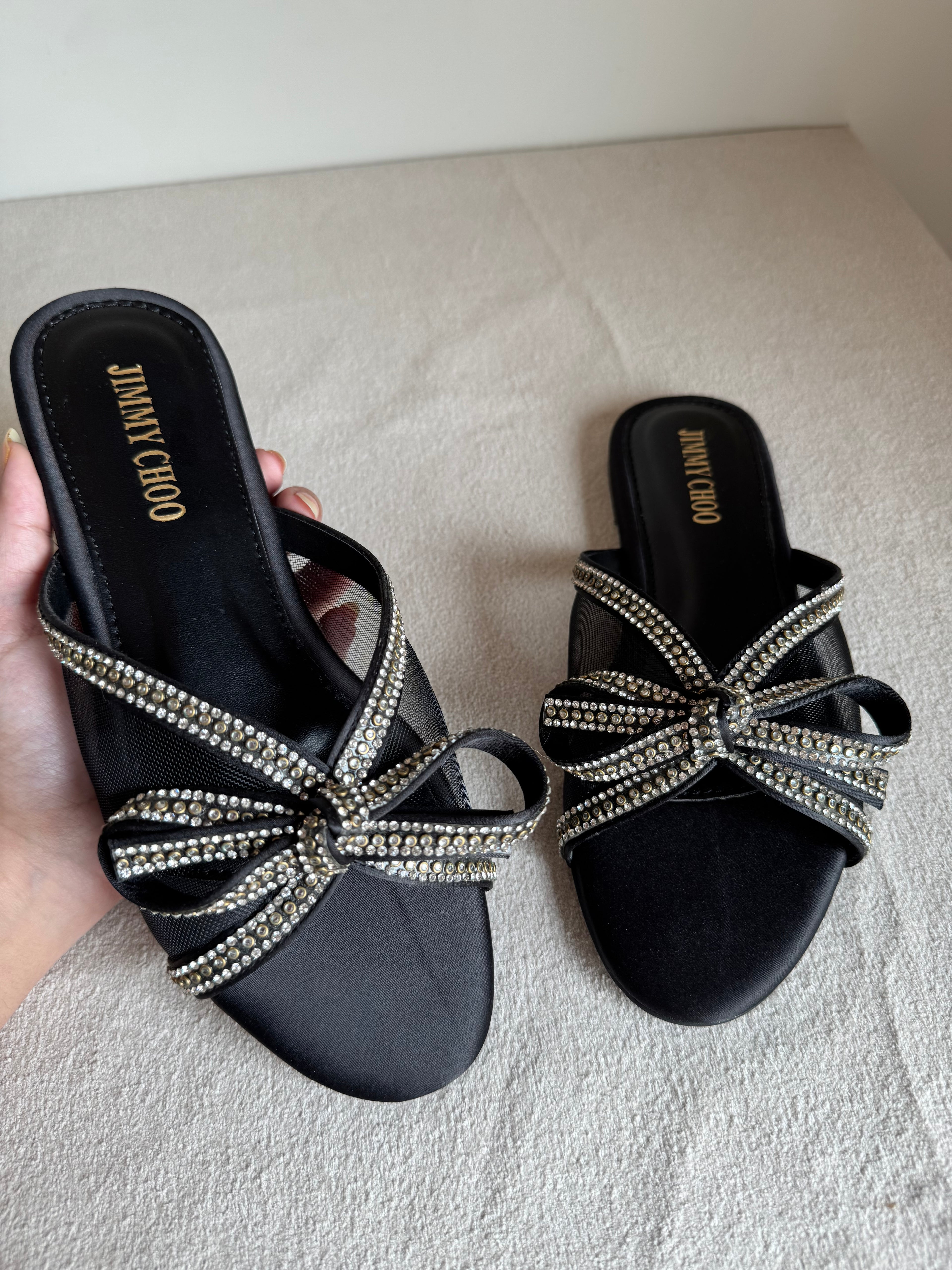 Jimmy Choo Slides - Black