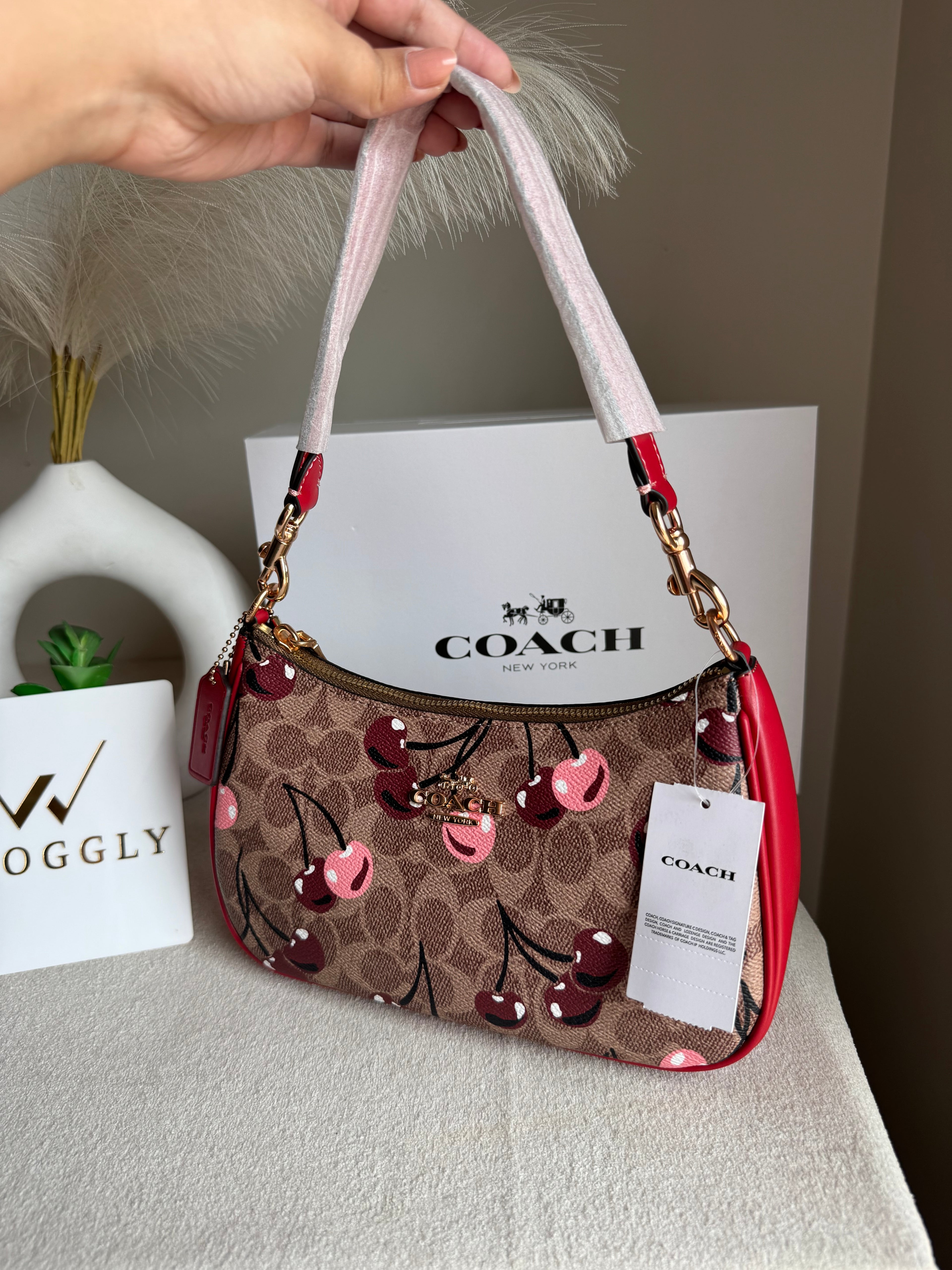 COACH TERI PREMIUM (Maroon with Cherries) - MAGNETIC BOX PACKING
