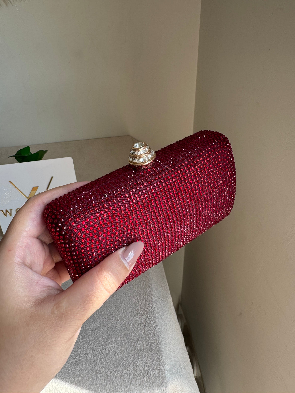 Dazzle Evening Clutch Red
