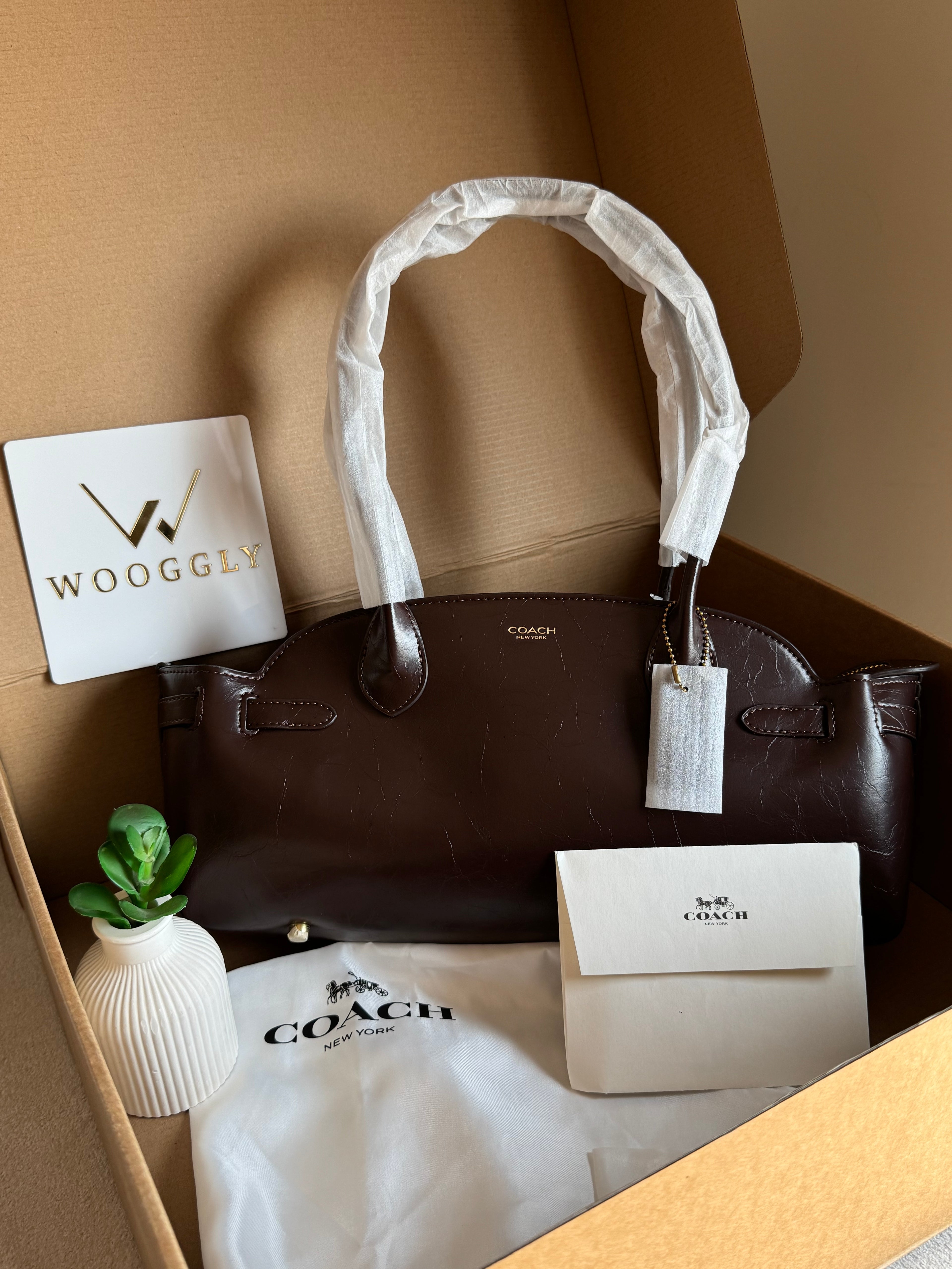 COACH Empire Bag EXTREMELY PREMIUM (Coffee) - BOX PACKING