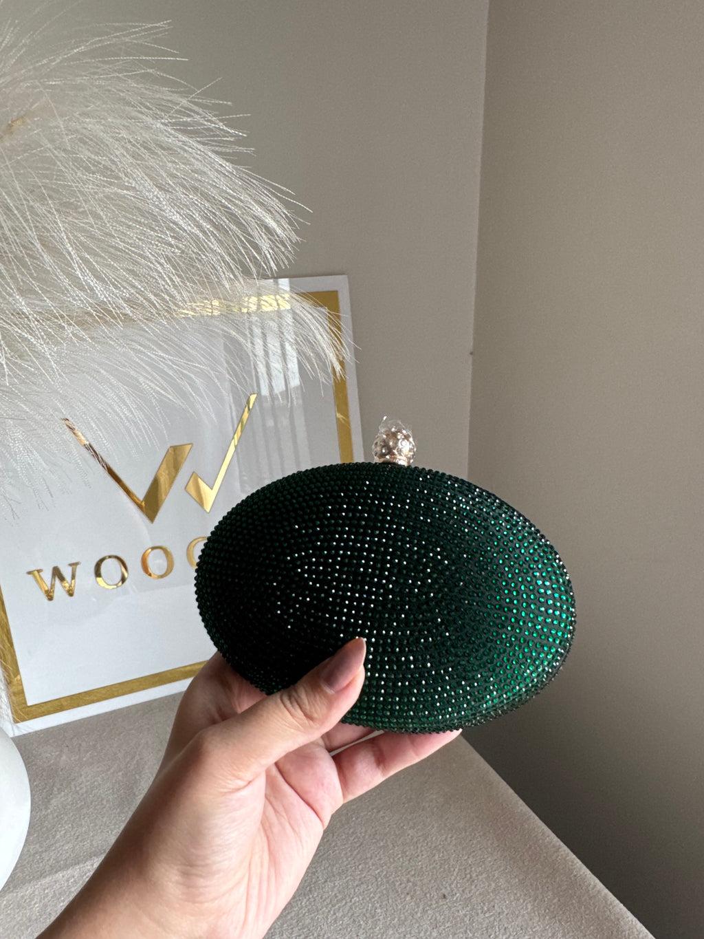 Lyla Clutch - Emerald Green