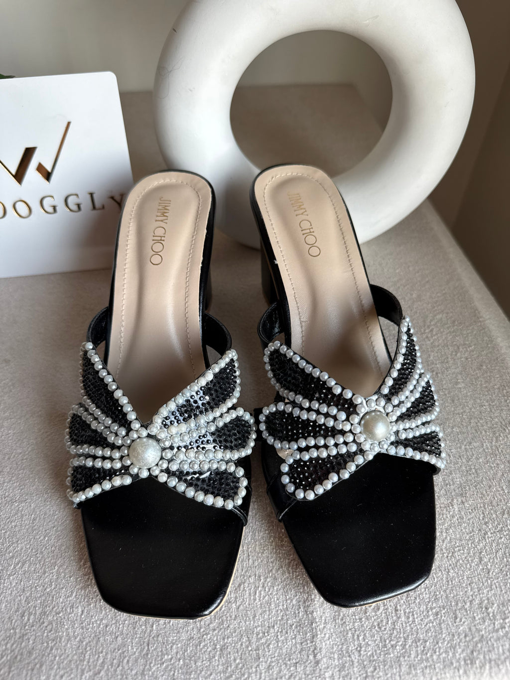 Jimmy Choo Pearl Heels - Black