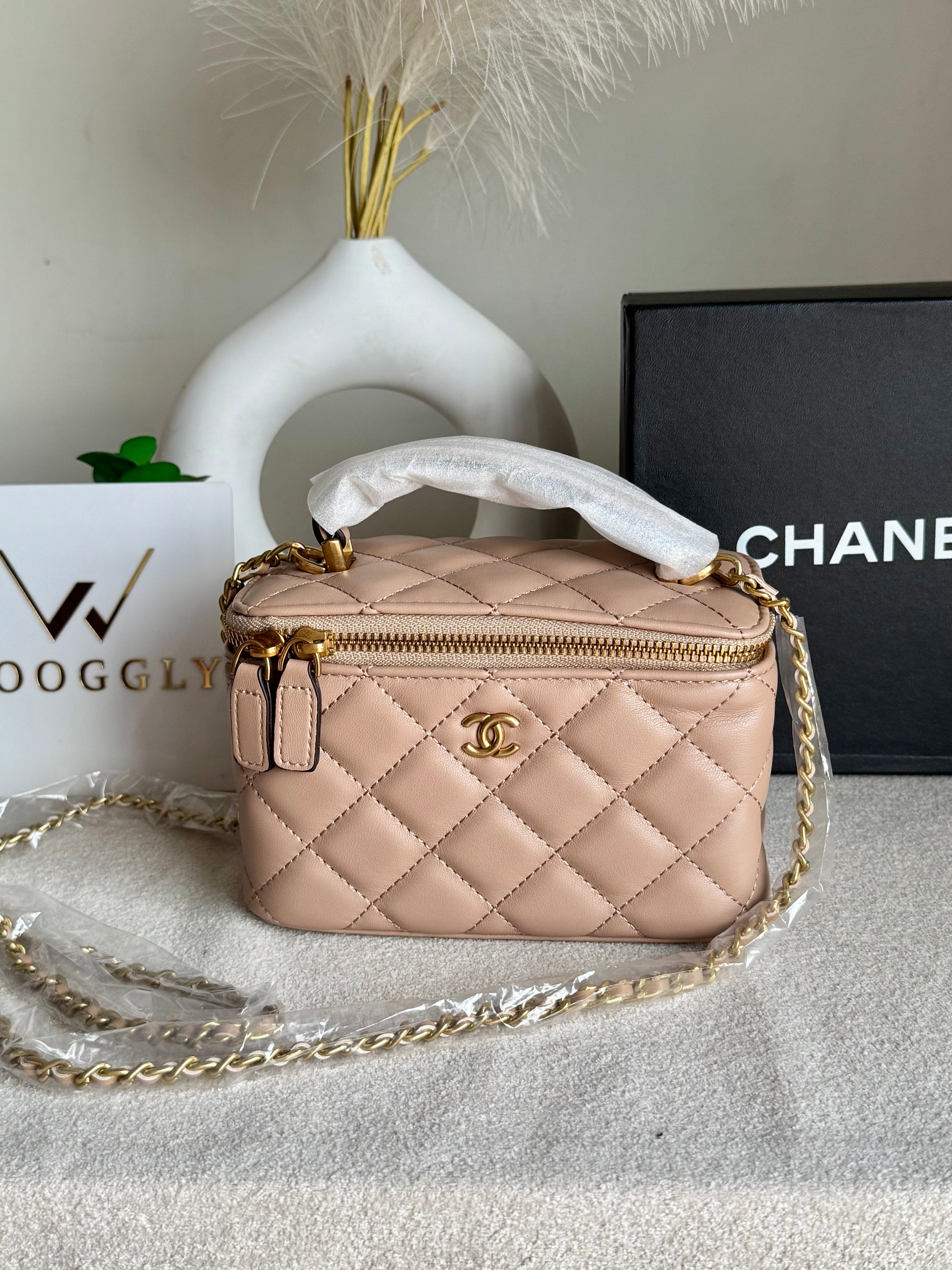 CH Mini Box Bag - Nude