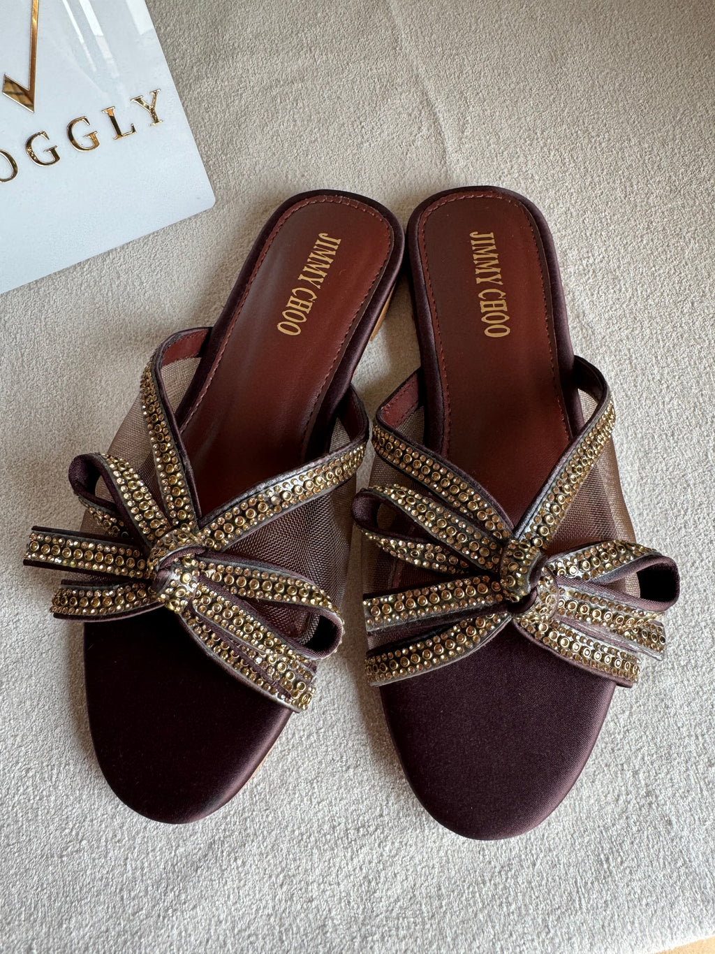 Jimmy Choo Slides - Brown
