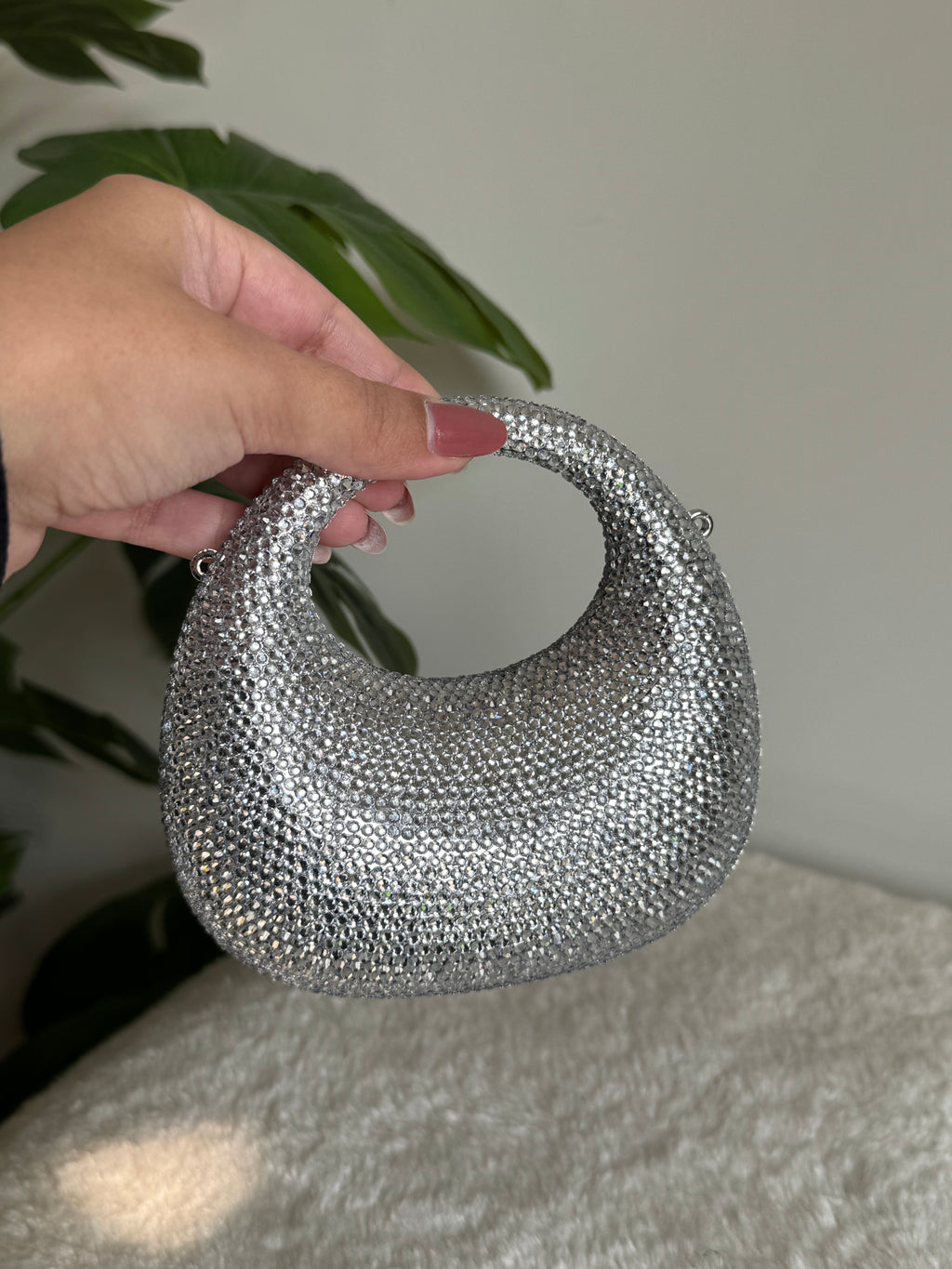Viral Swarovski Clutch - Mini Silver