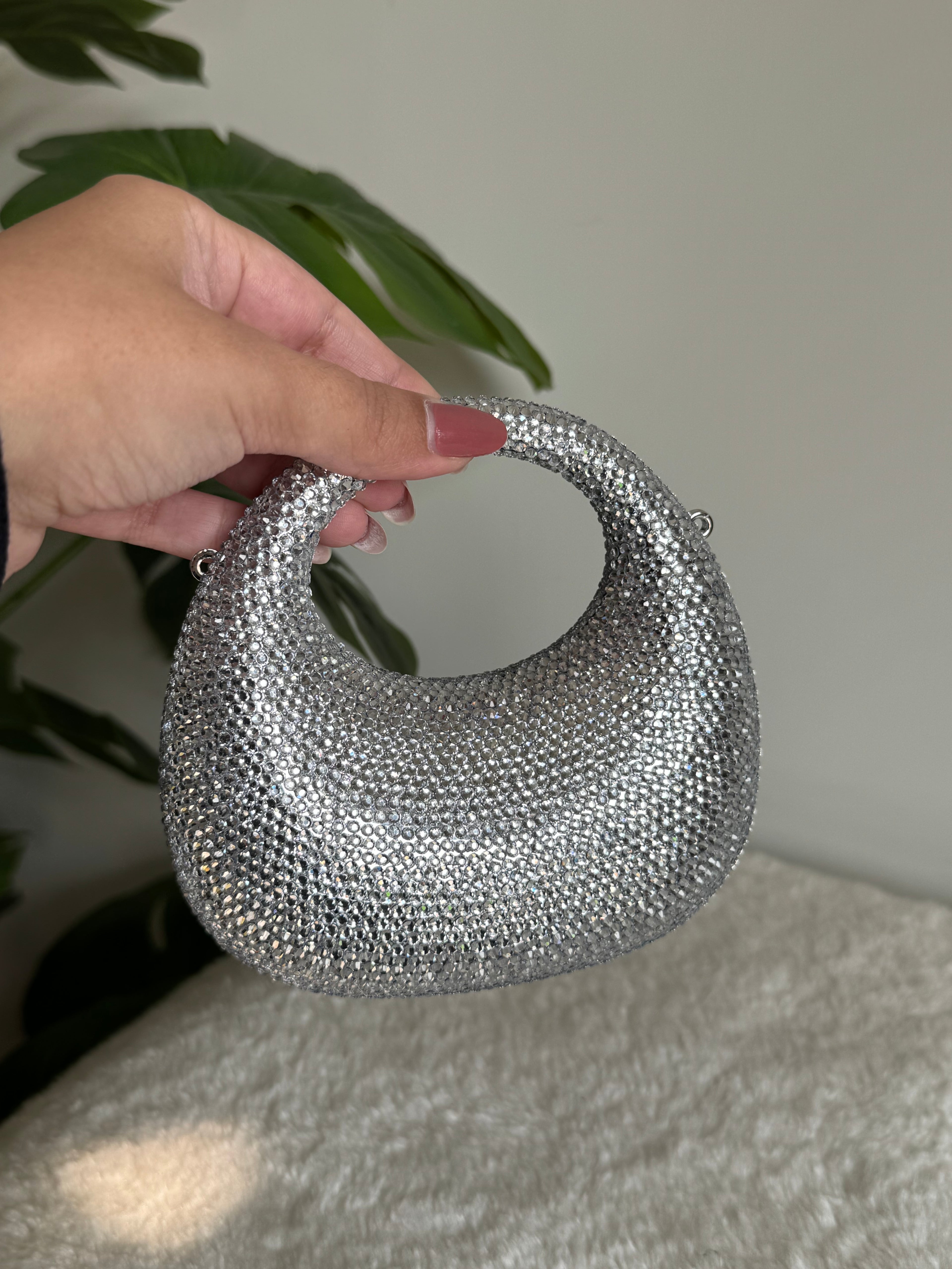 Viral Swarovski Clutch - Mini Silver