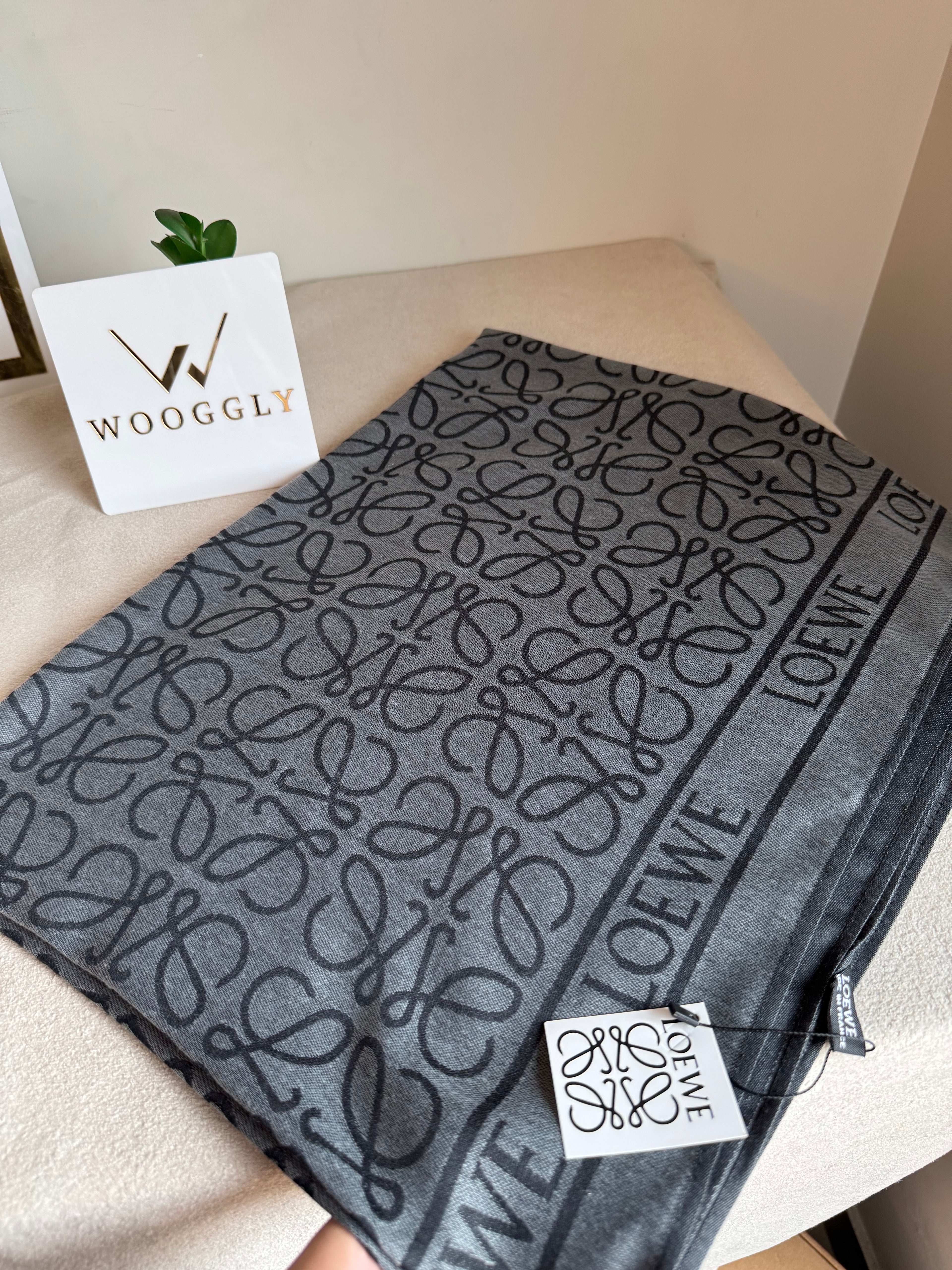 Coach Warm Shawl Grey/Black