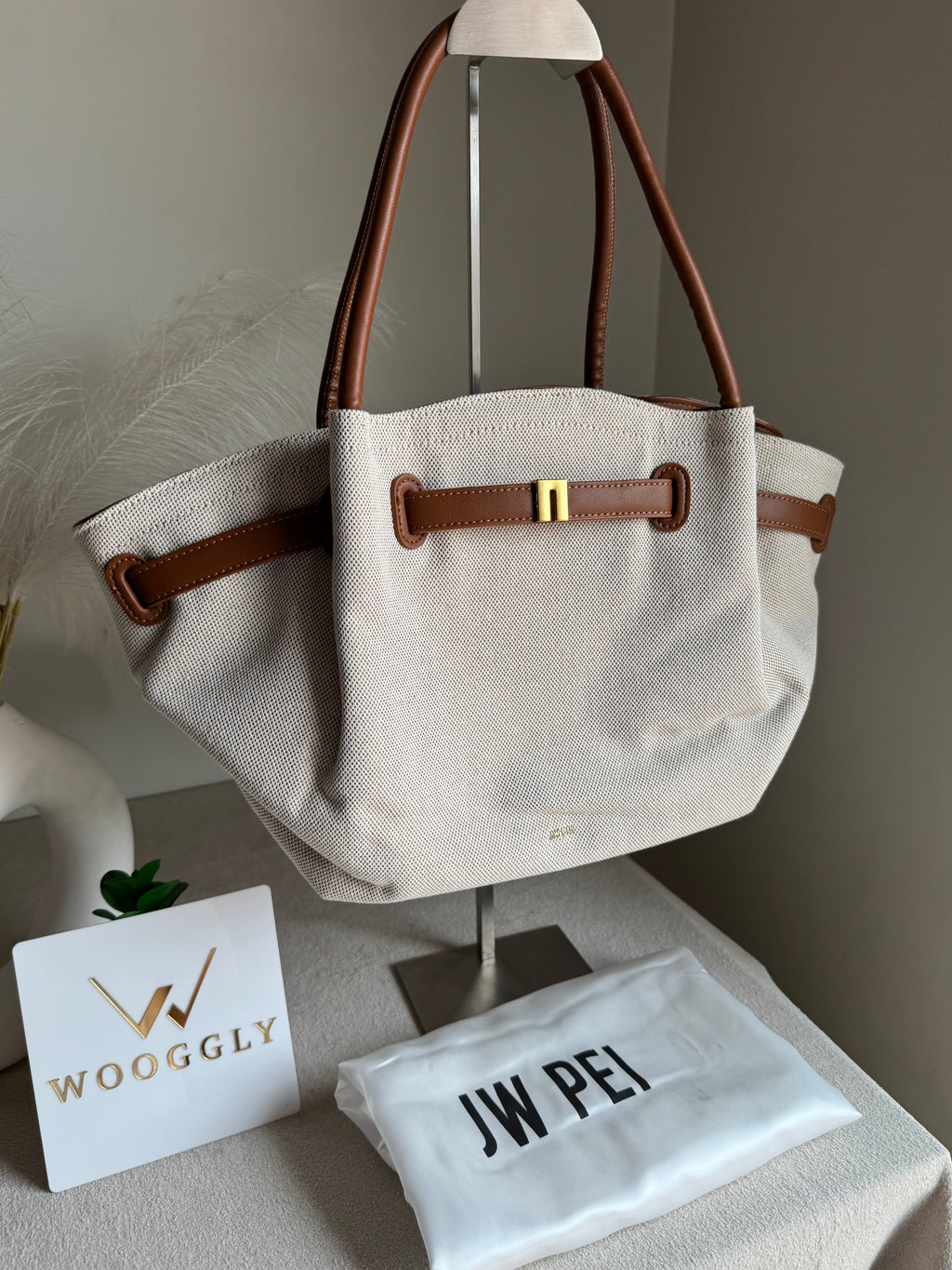 JW PEI Hana Tote Bag - Jute Brown