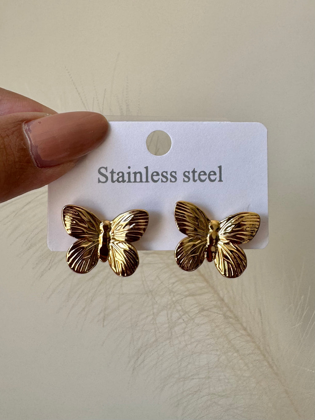 Butterfly Glow Earrings - 18K Gold Plated