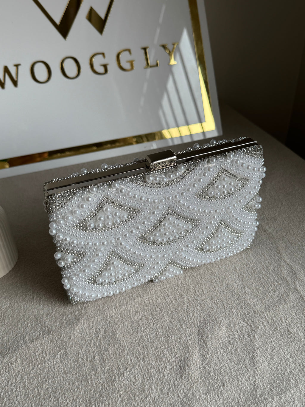 Shanze Pearl Clutch