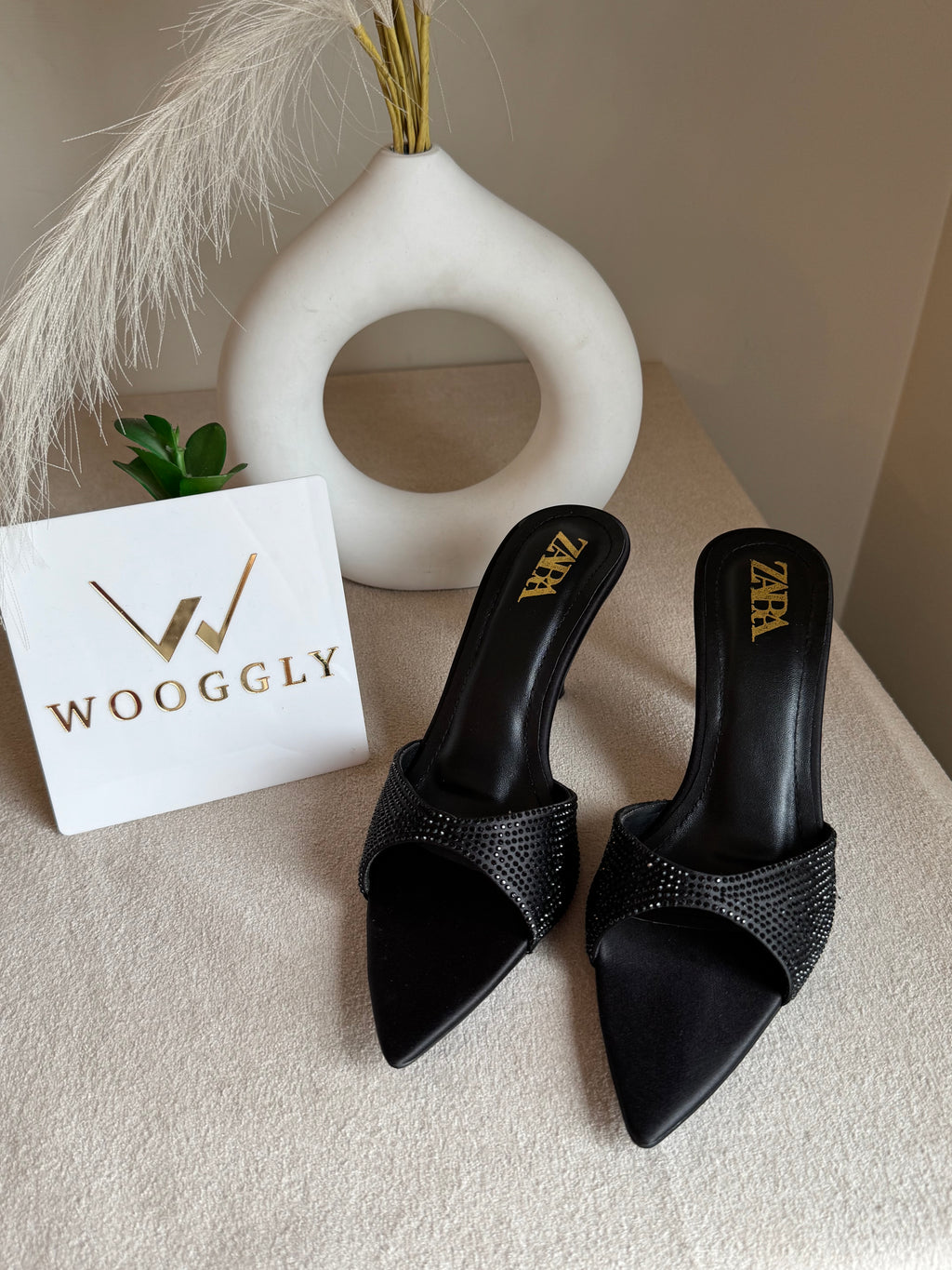 Bling Zara Heels - Black